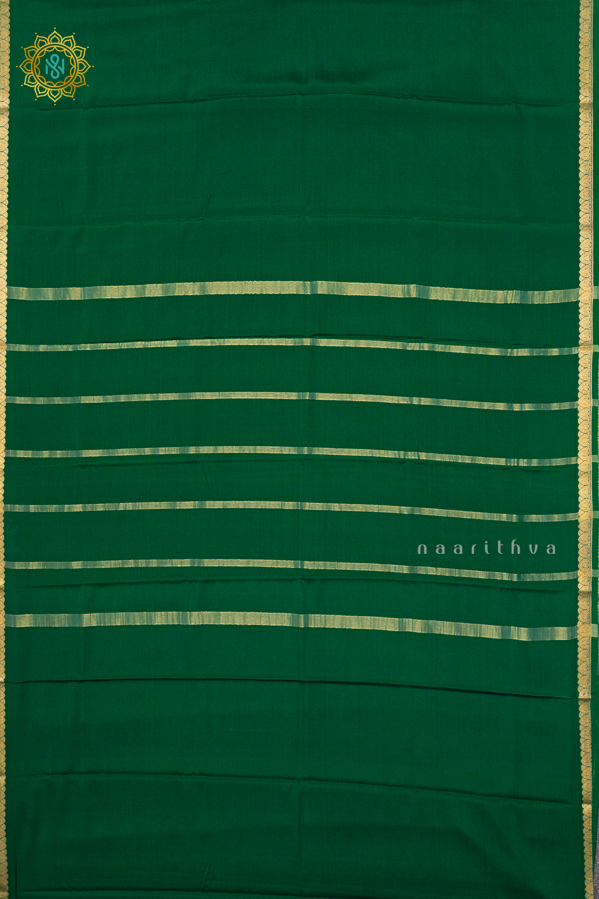 GREEN - PURE MYSORE CREPE SILK