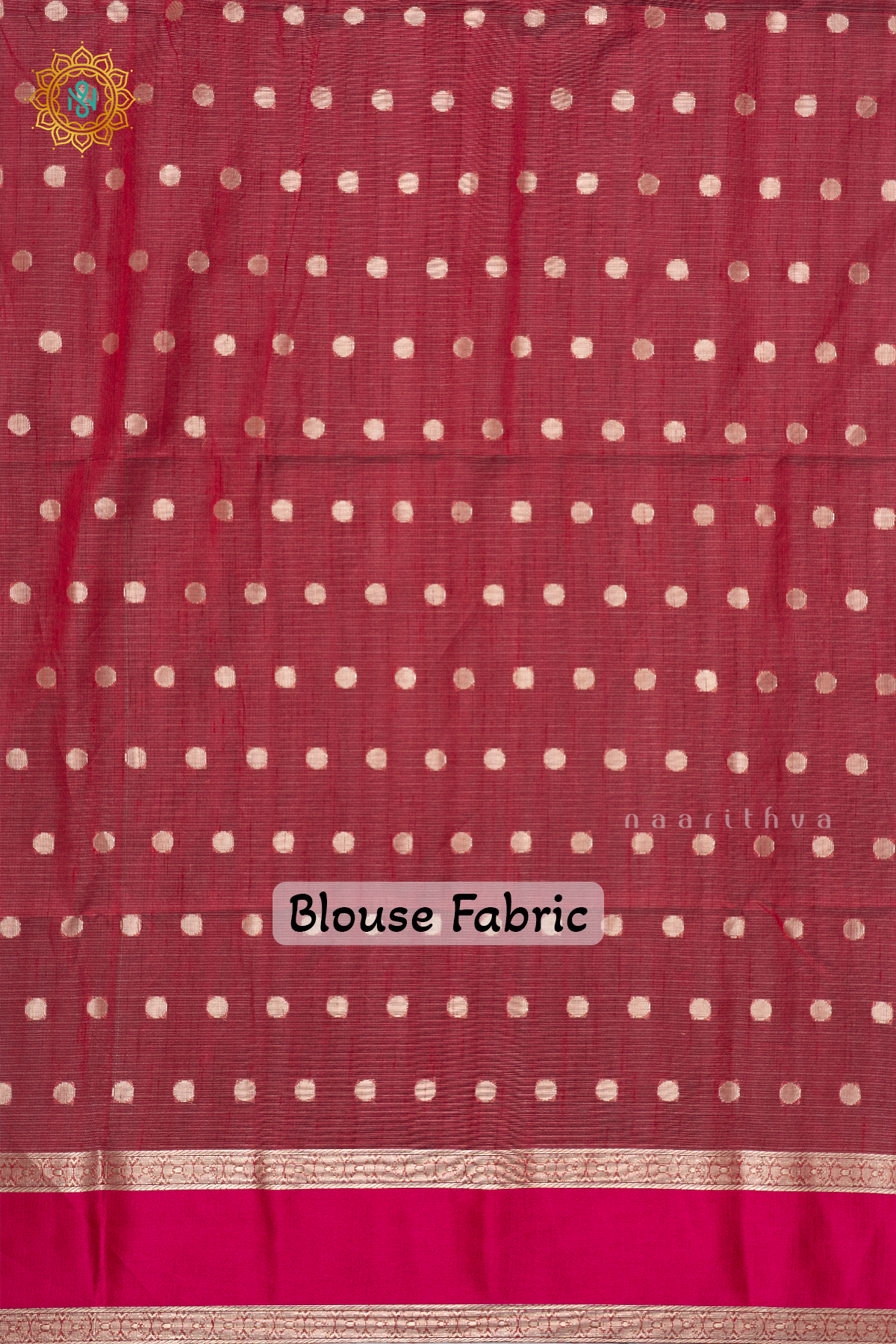 RED WITH PINK - KOTA COTTON