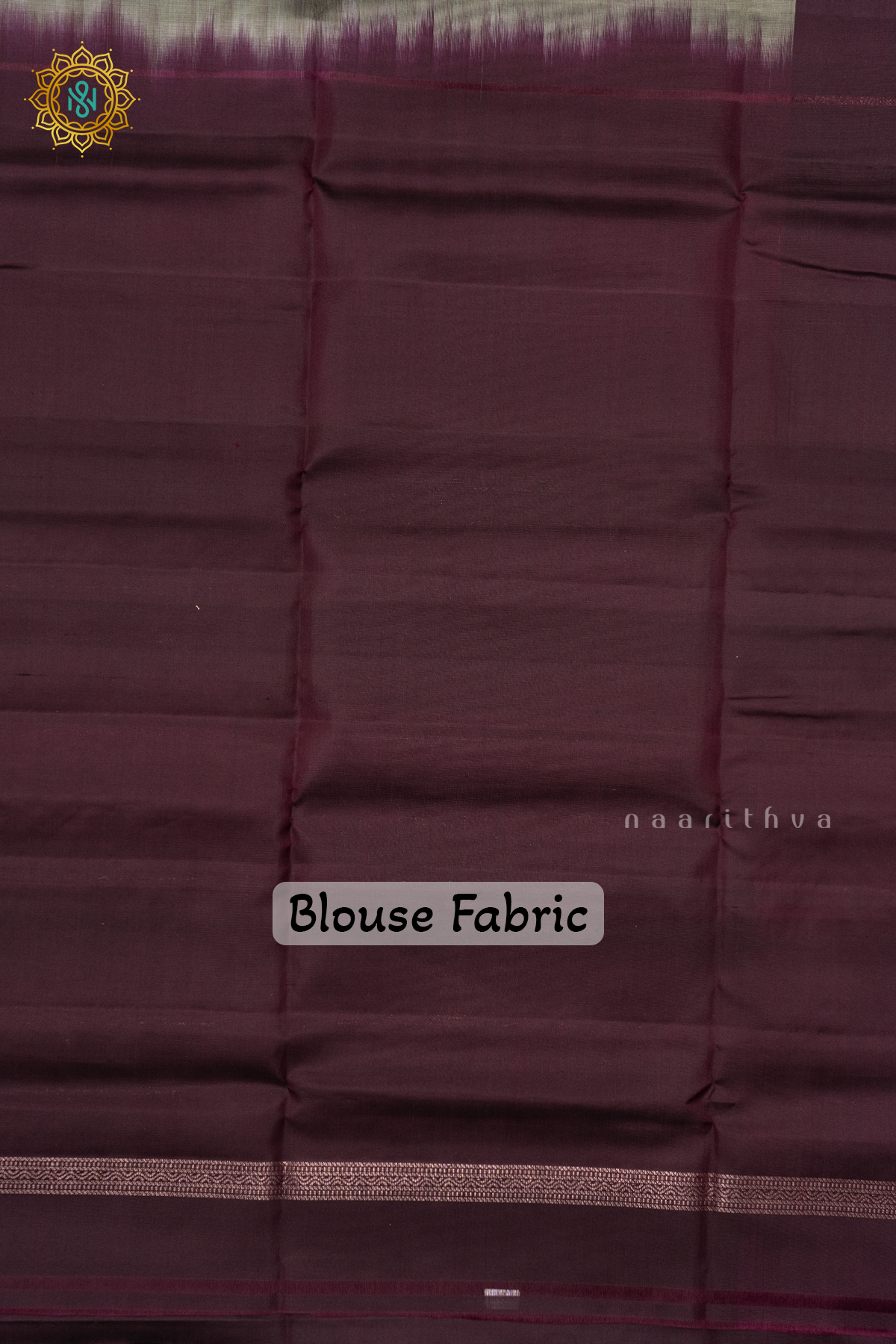 GREYISH GREEN WITH DEEP WINE - PURE KANJIVARAM SOFT SILK