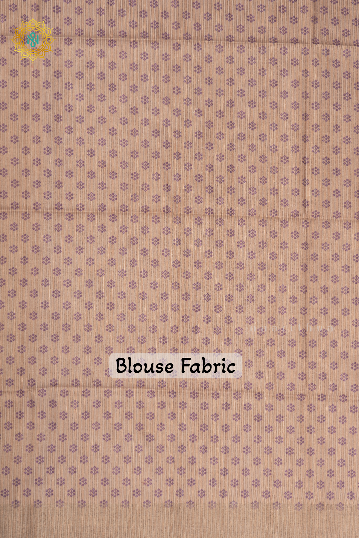 LAVENDER WITH BEIGE - SEMI TUSSAR SILK