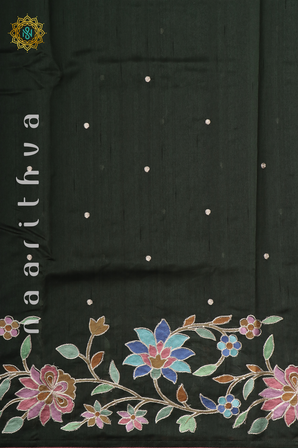 GREEN - SEMI TUSSAR SILK