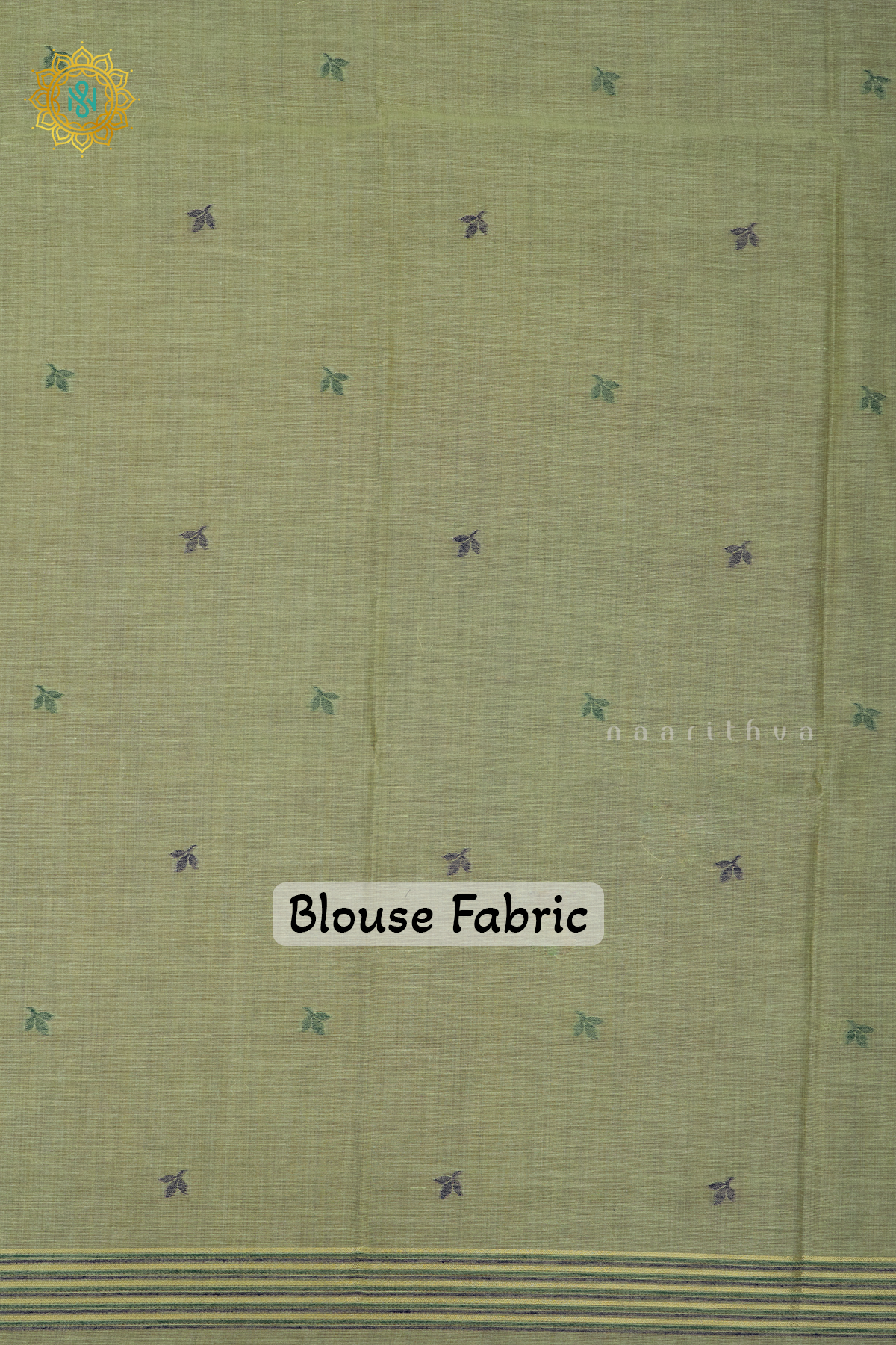 LIGHT GREEN WITH GREEN - MOONGA COTTON