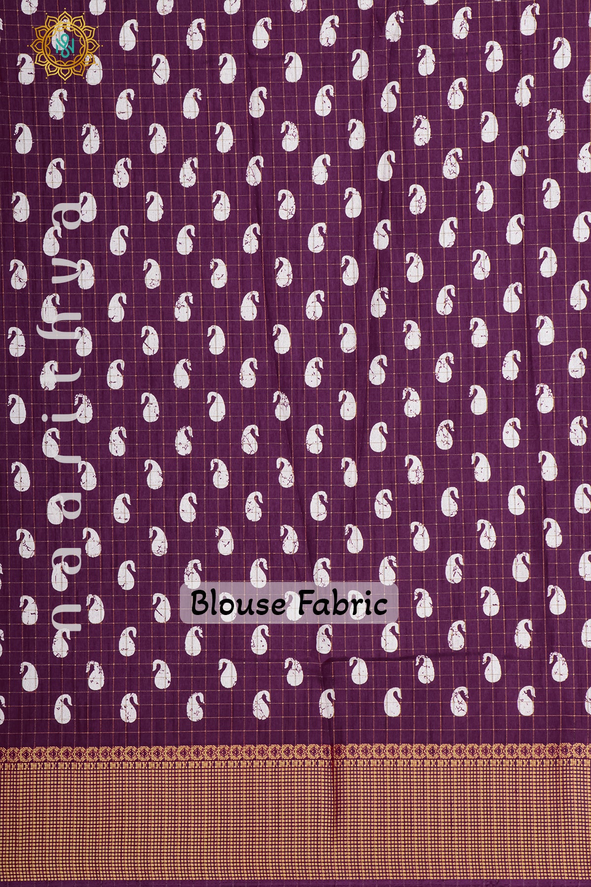 Wine Dola Silk Saree With Zari Checks And Buttas On The Body With Zari Border