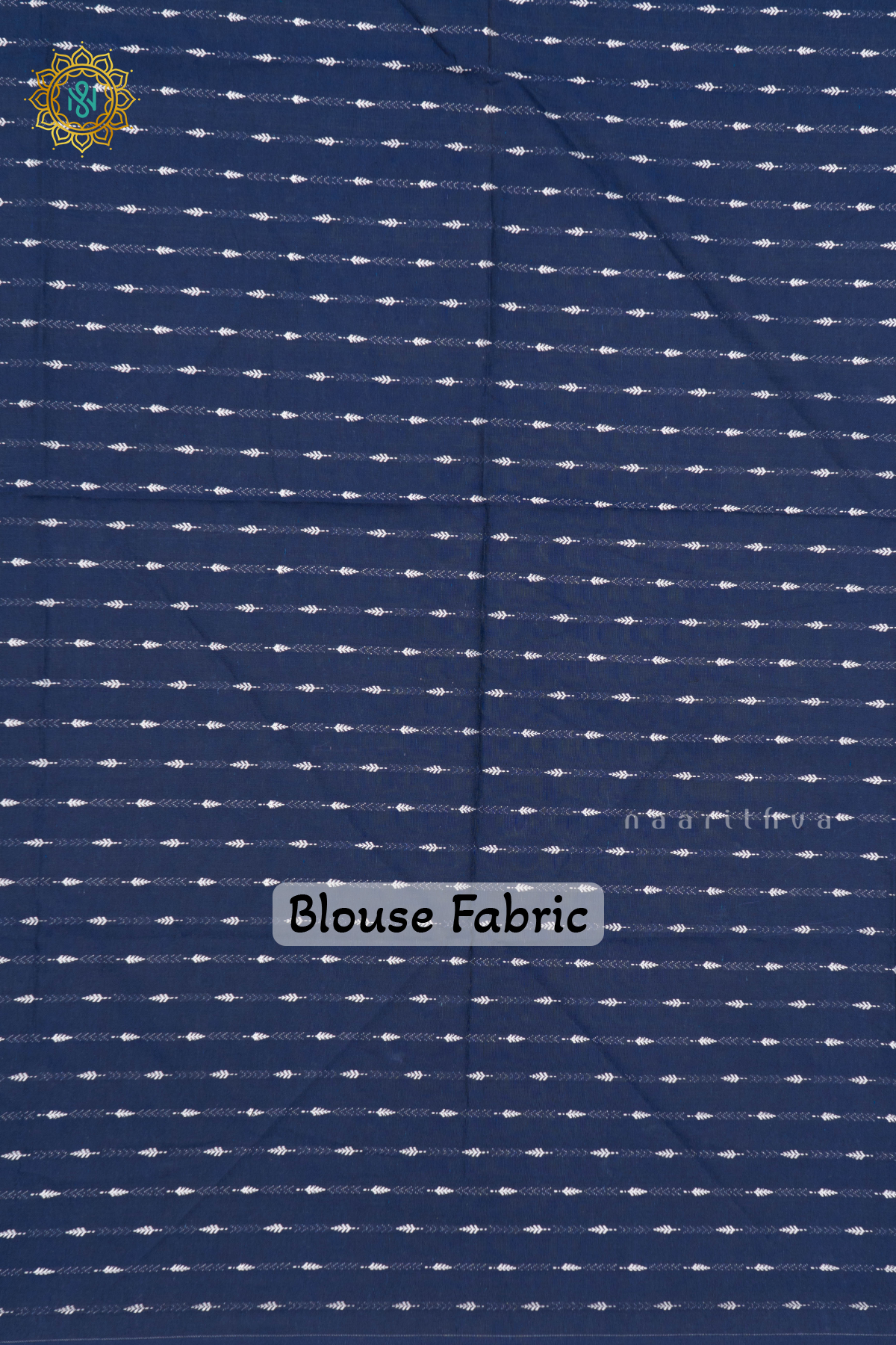 WHITE WITH BLUE - LINEN BY COTTON