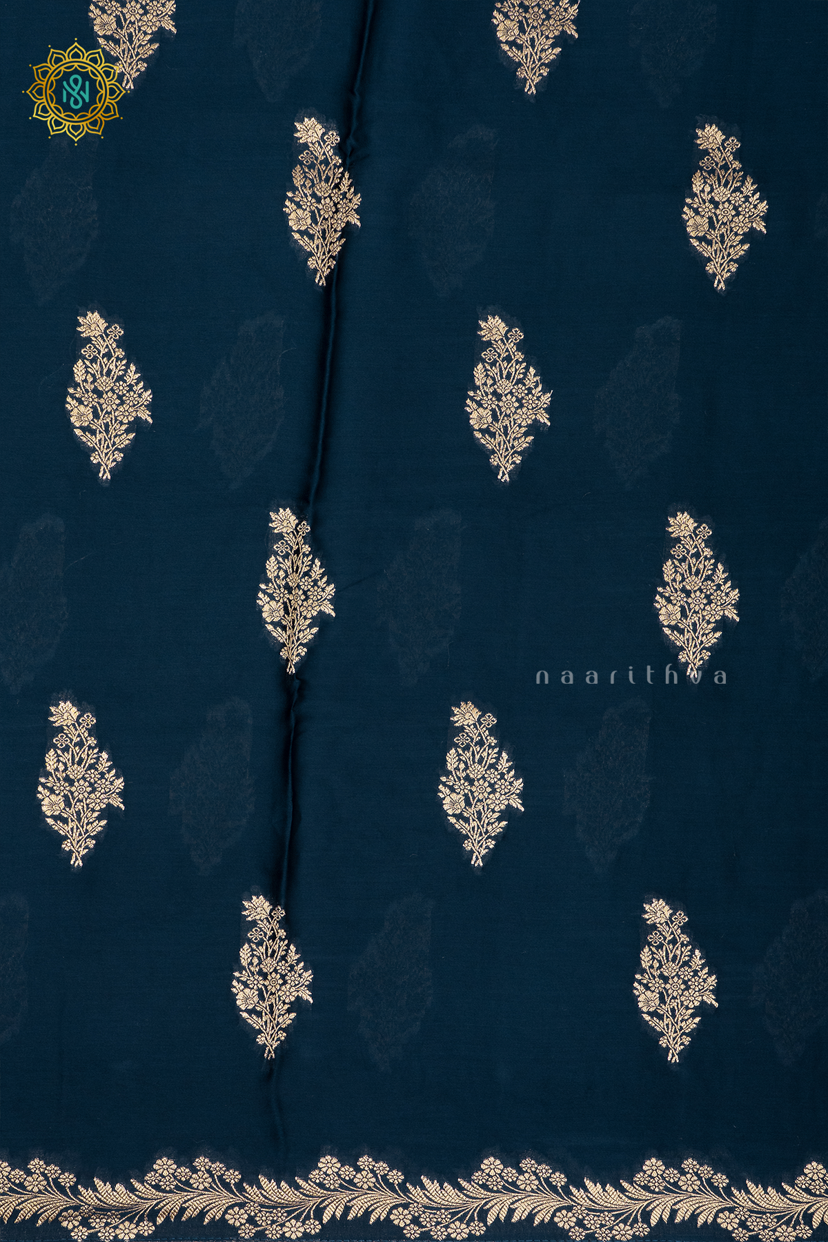 PEACOCK BLUE - SATIN ORGANZA