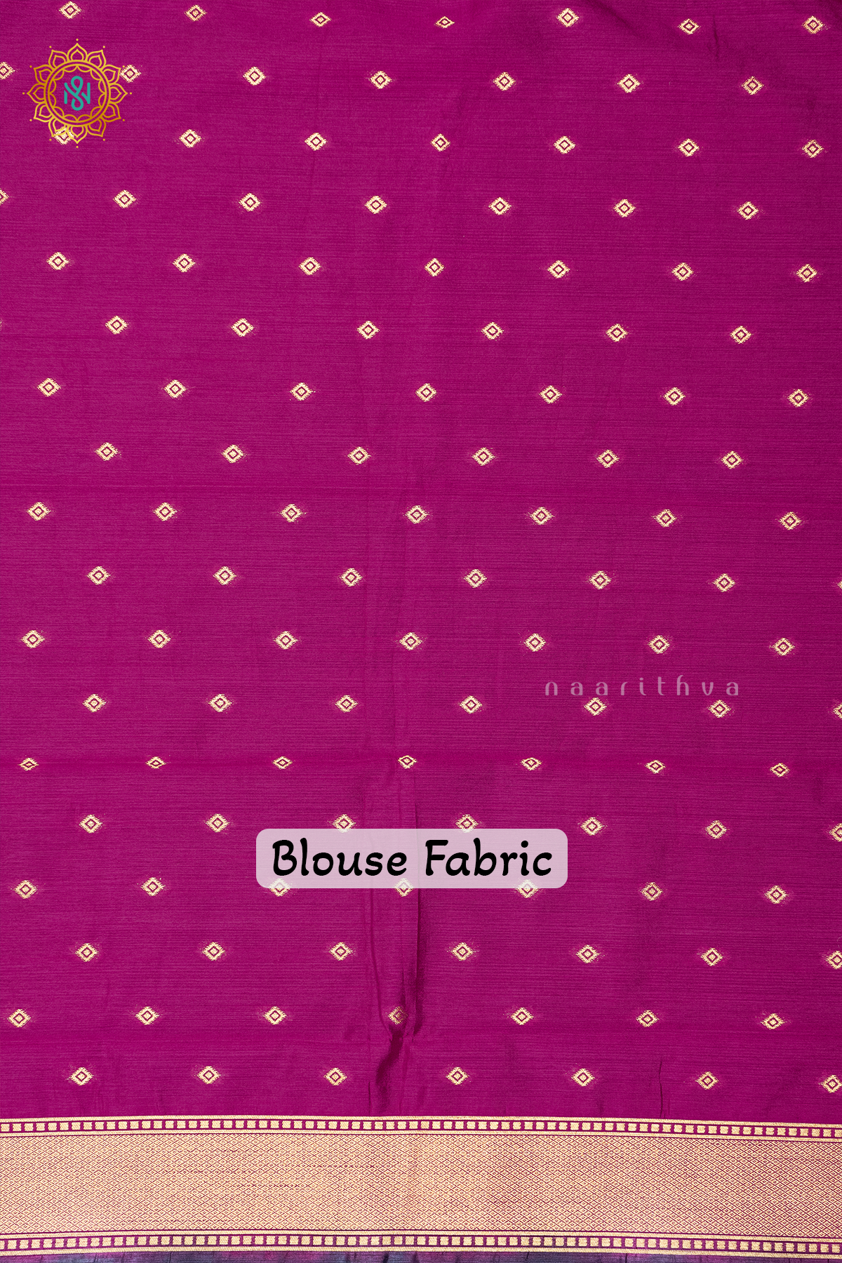 BOTTLE GREEN WITH PINK - SEMI RAW SILK