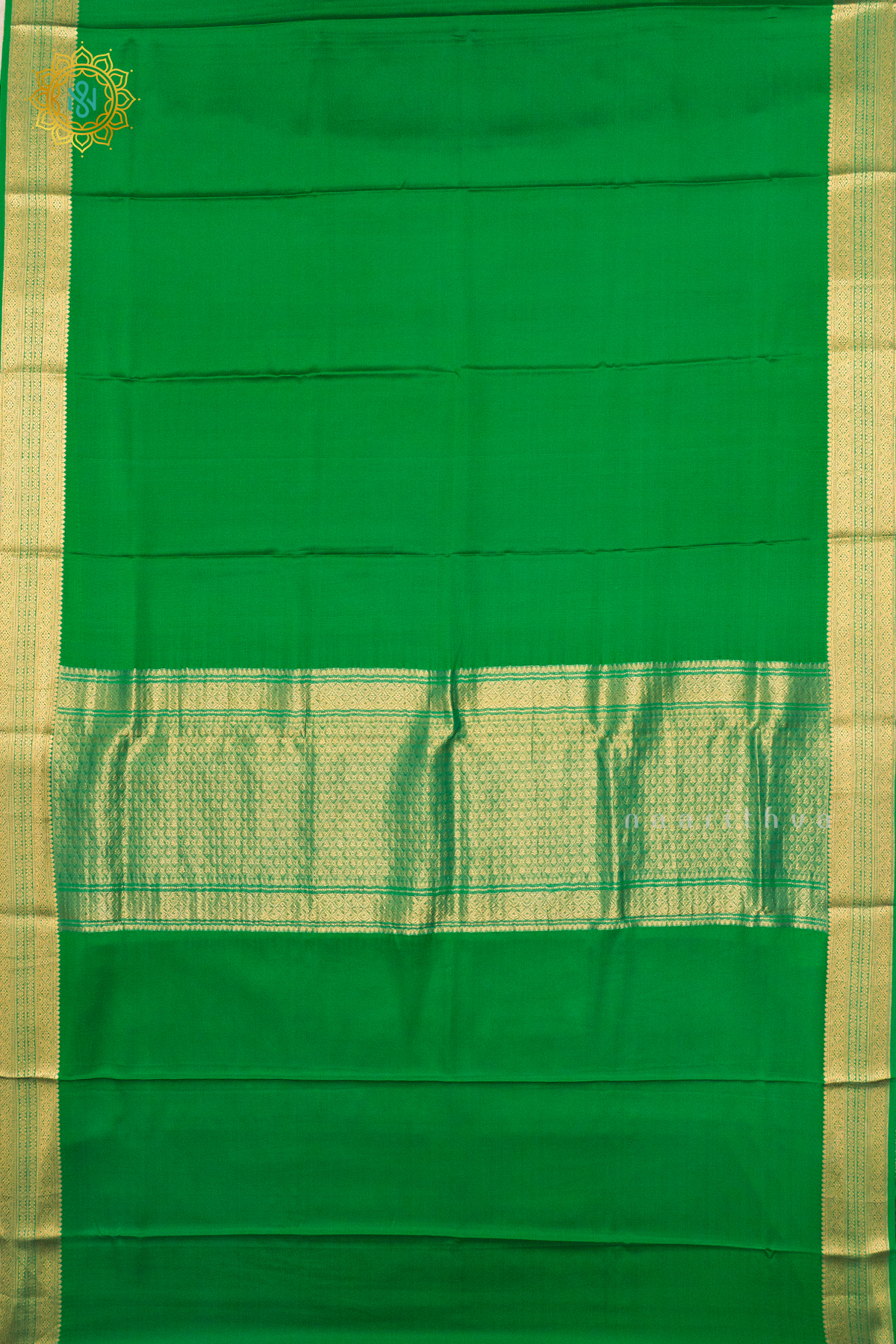GREEN - PURE MYSORE CREPE SILK