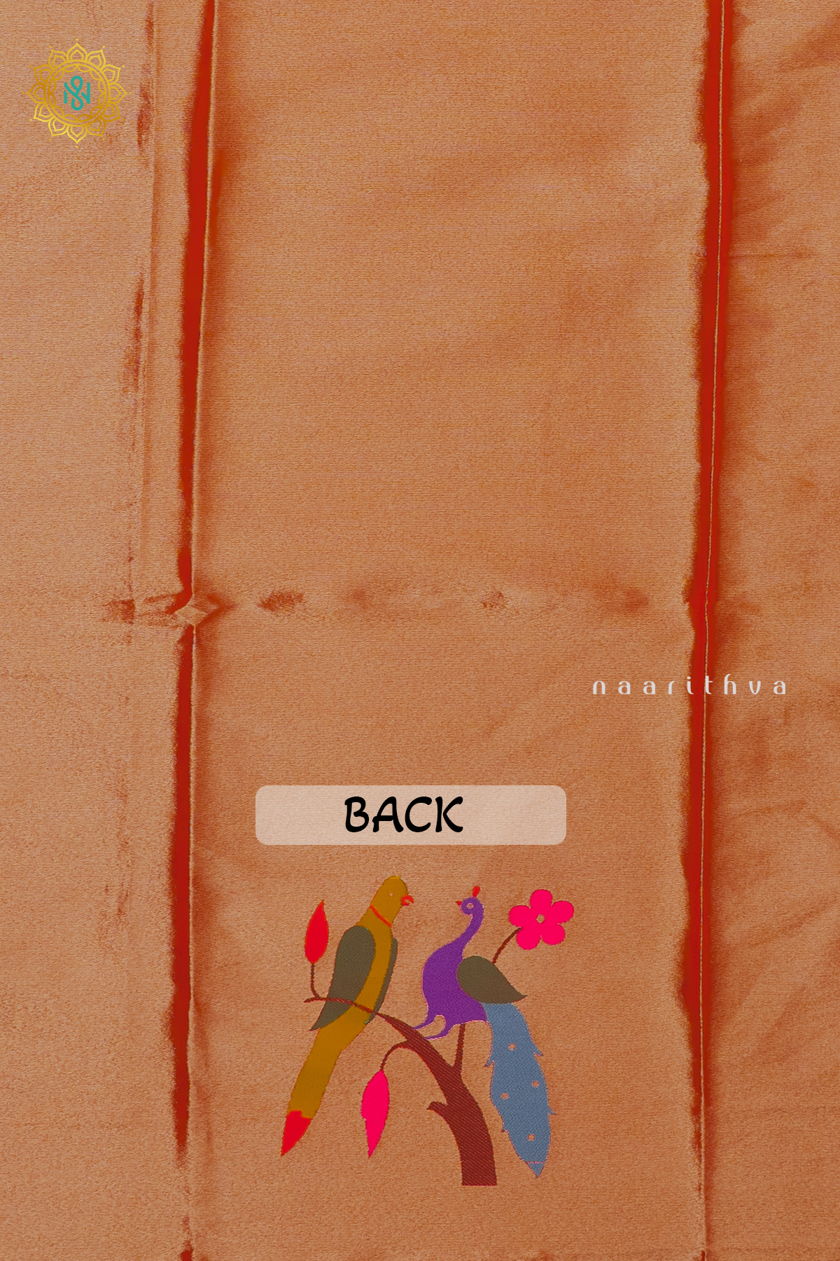 RED - SEMI SILK PAITHANI BIT