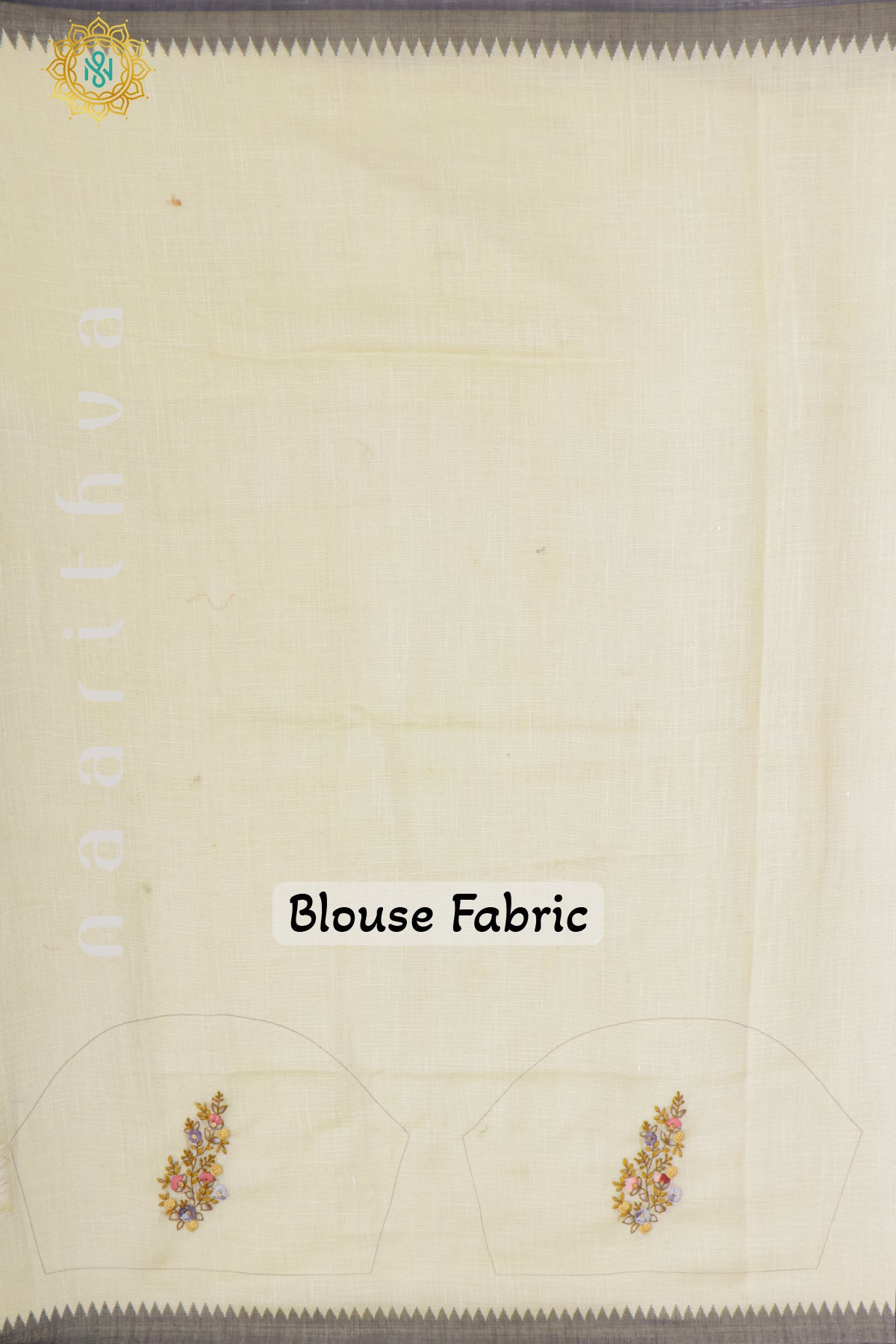 OFF WHITE WITH GREY - LINEN TISSUE