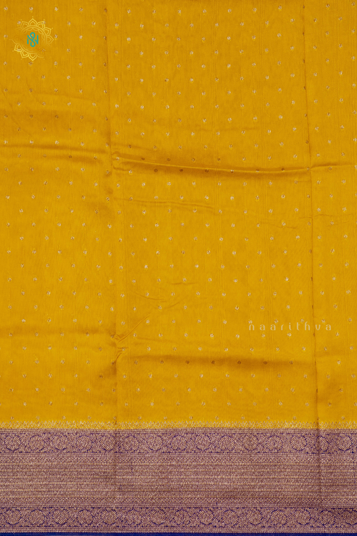 YELLOW WITH PURPLE - SEMI BANRASI RAW SILK
