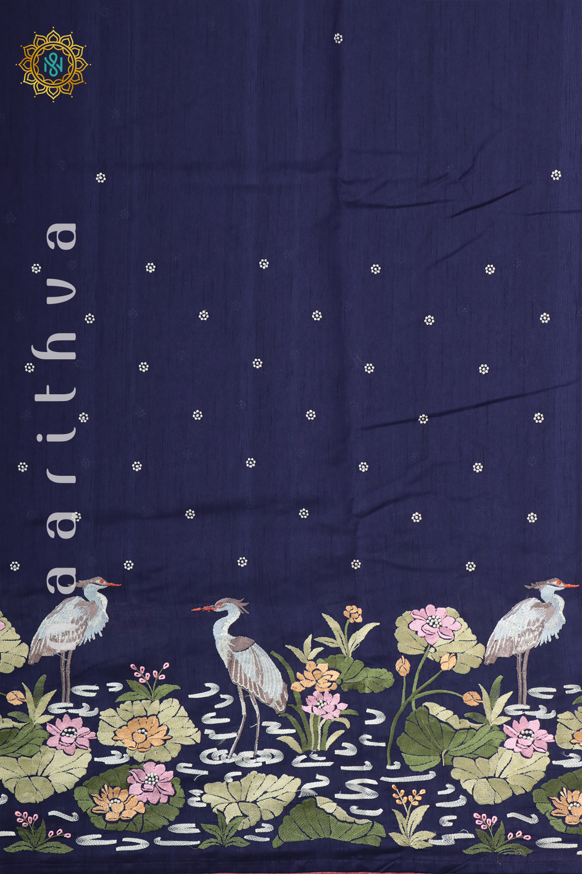 BLUE - SEMI TUSSAR SILK