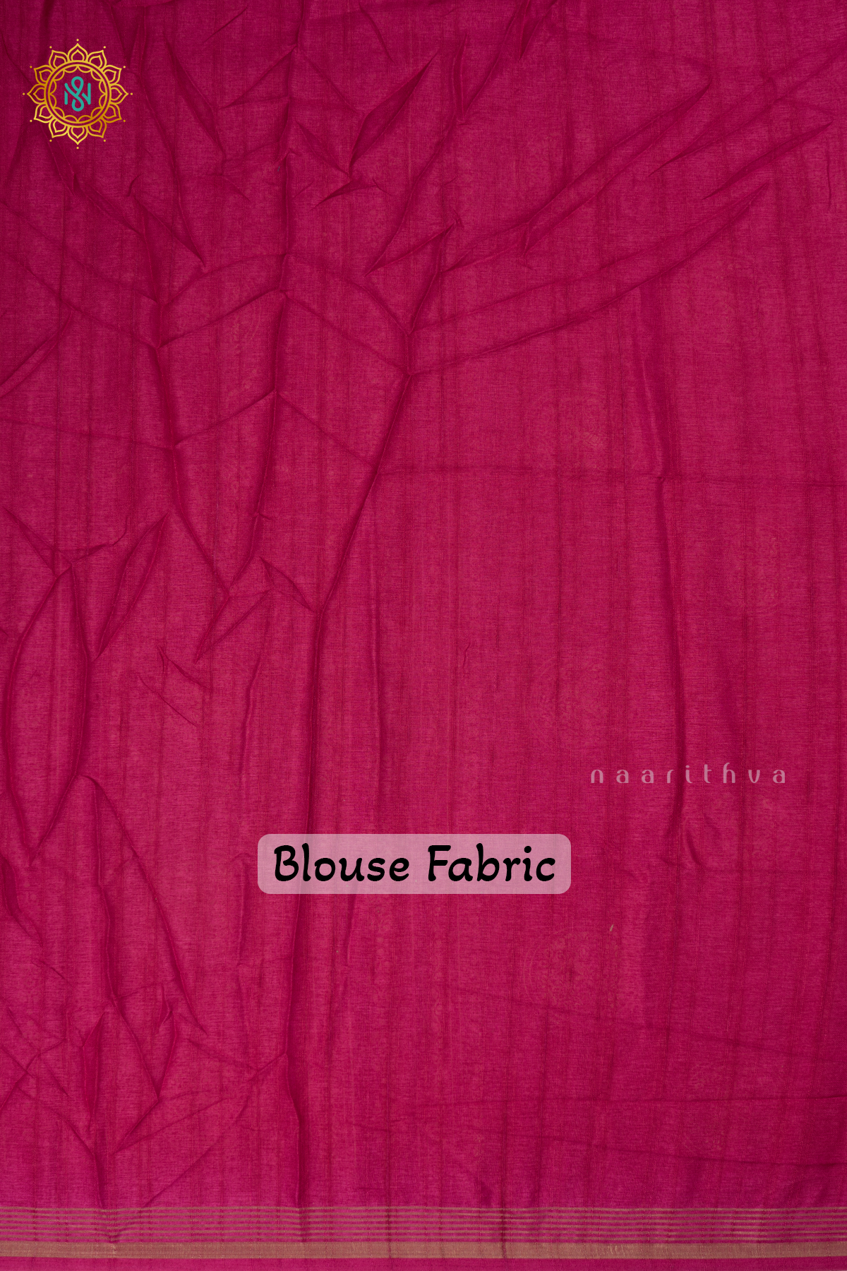 Rani Pink - Semi Tussar Silk Saree Allover Printed Buttas on the body with Zari Border