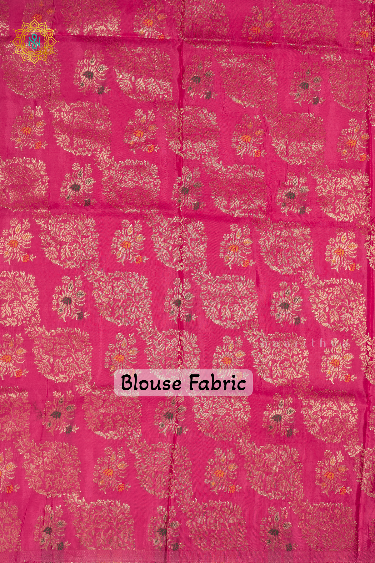 YELLOW WITH RANI PINK - DOLA SILK