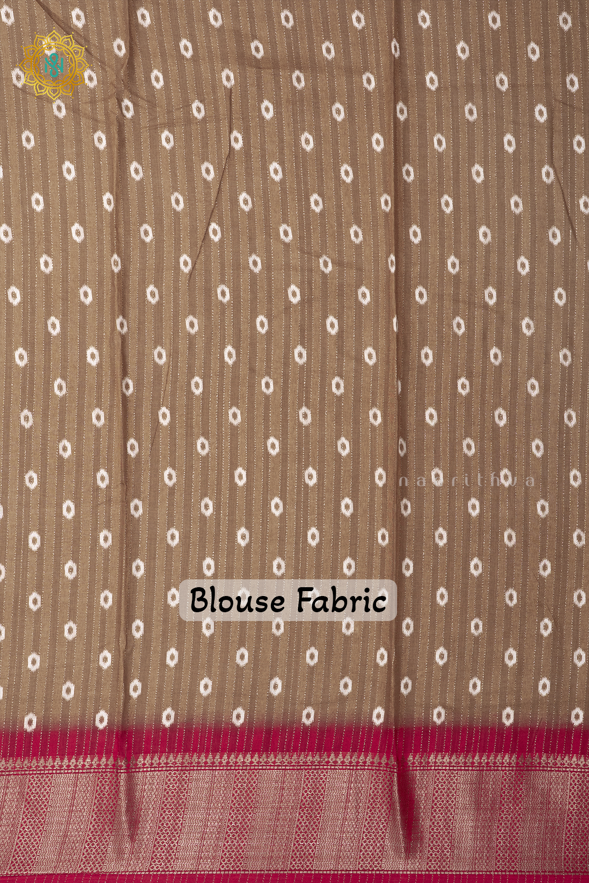 BEIGE WITH RED - DOLA SILK