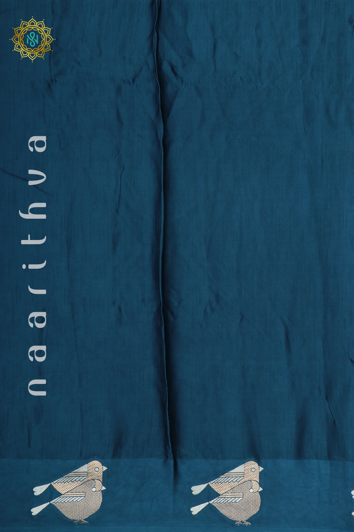 PEACOCK BLUE - SATIN BANARAS
