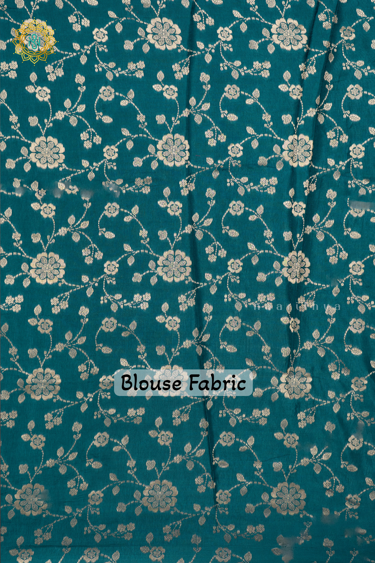 PEACOCK BLUE - SEMI CREPE SILK