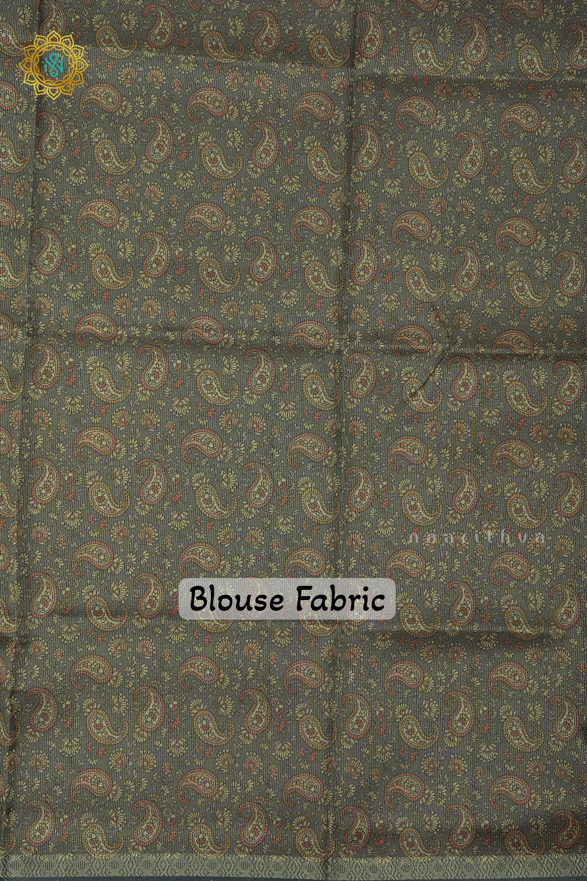 AQUA GREEN WITH OLIVE GREEN - SEMI TISSUE