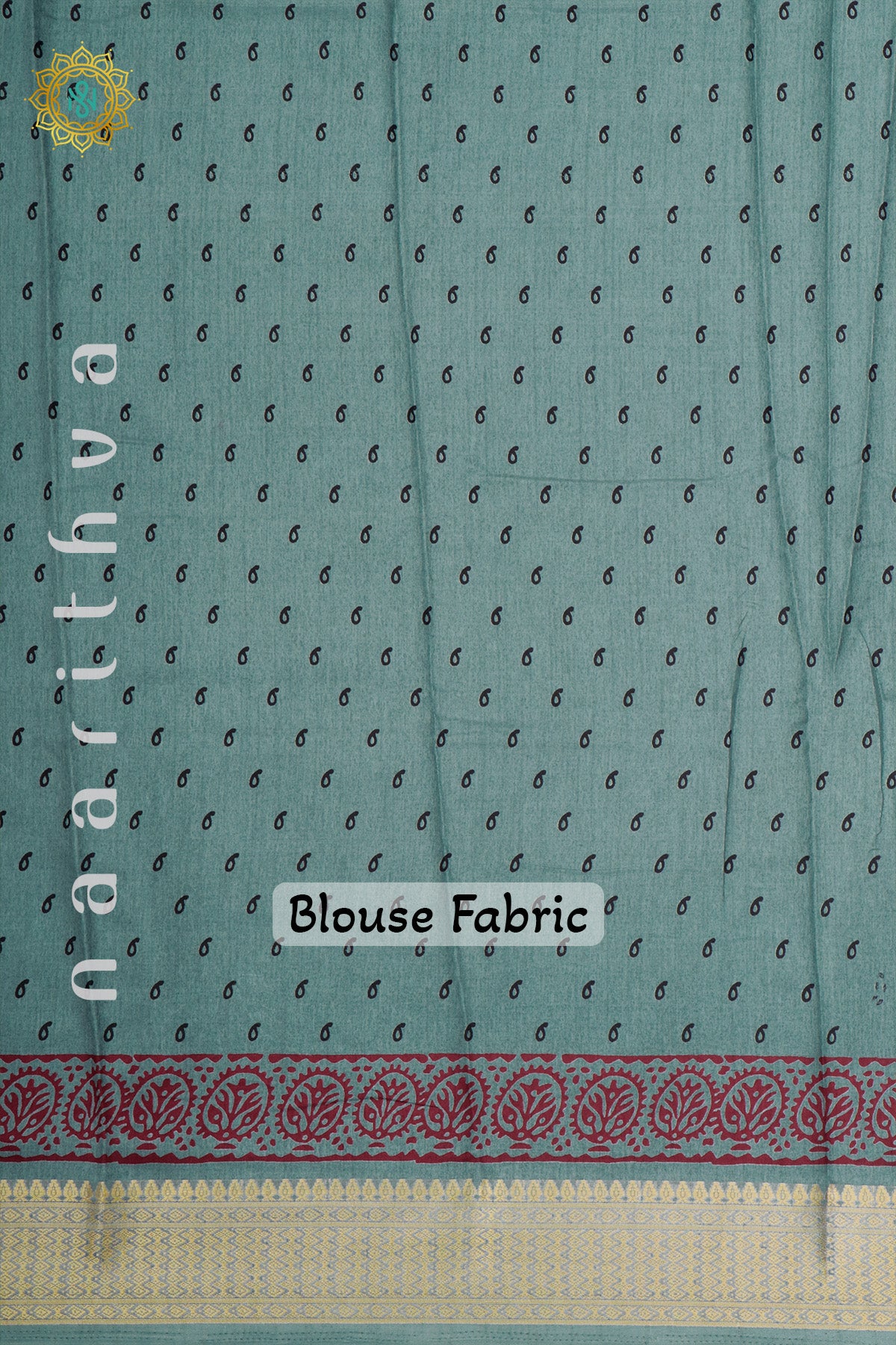 Green Dola Silk Saree With Printed Body And Zari Border