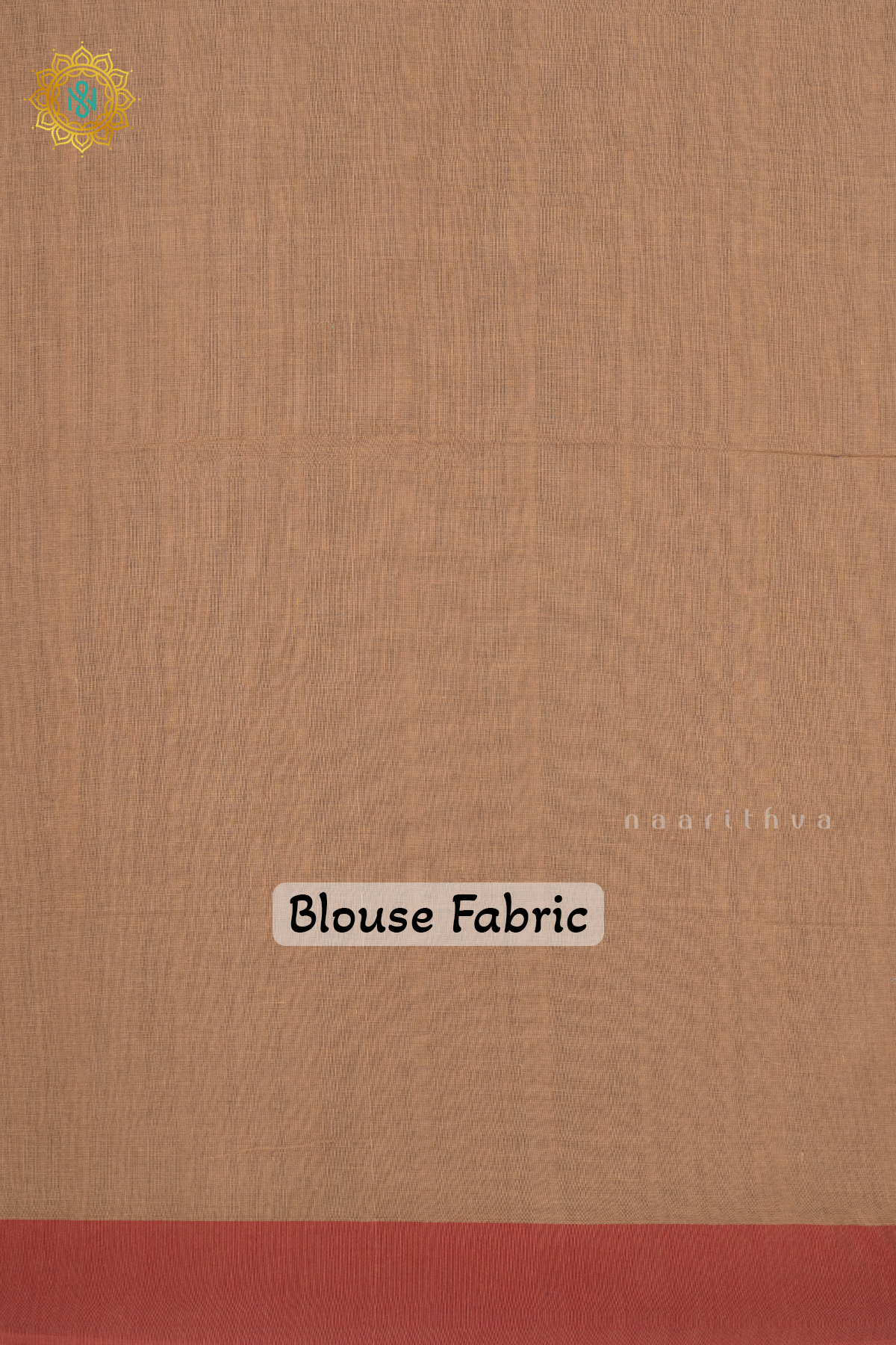 BEIGE WITH MAROON - MUL COTTON