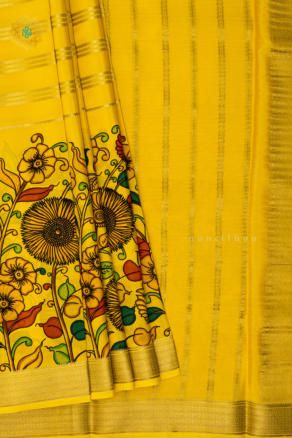 YELLOW - PURE MYSORE CREPE SILK
