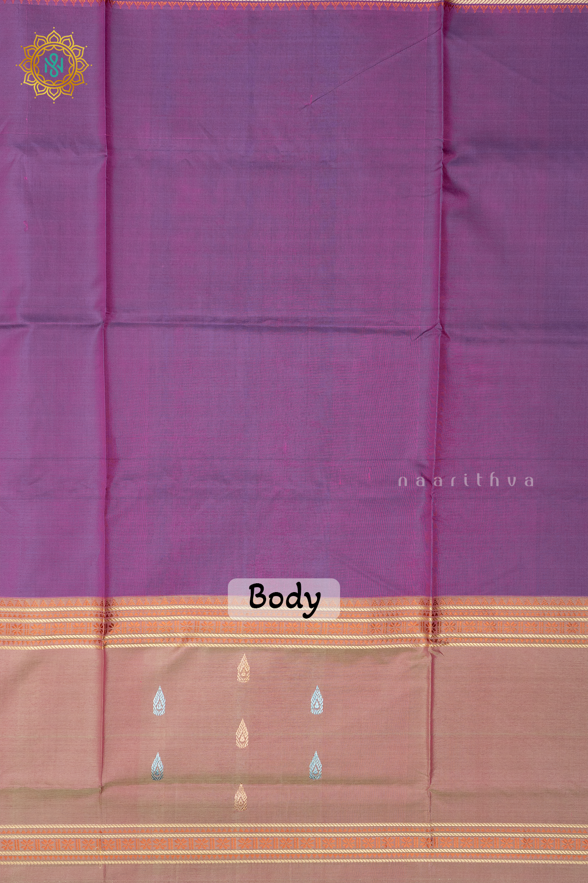 GREEN WITH DUAL SHADE OF MAGENTA - BANANA PITH