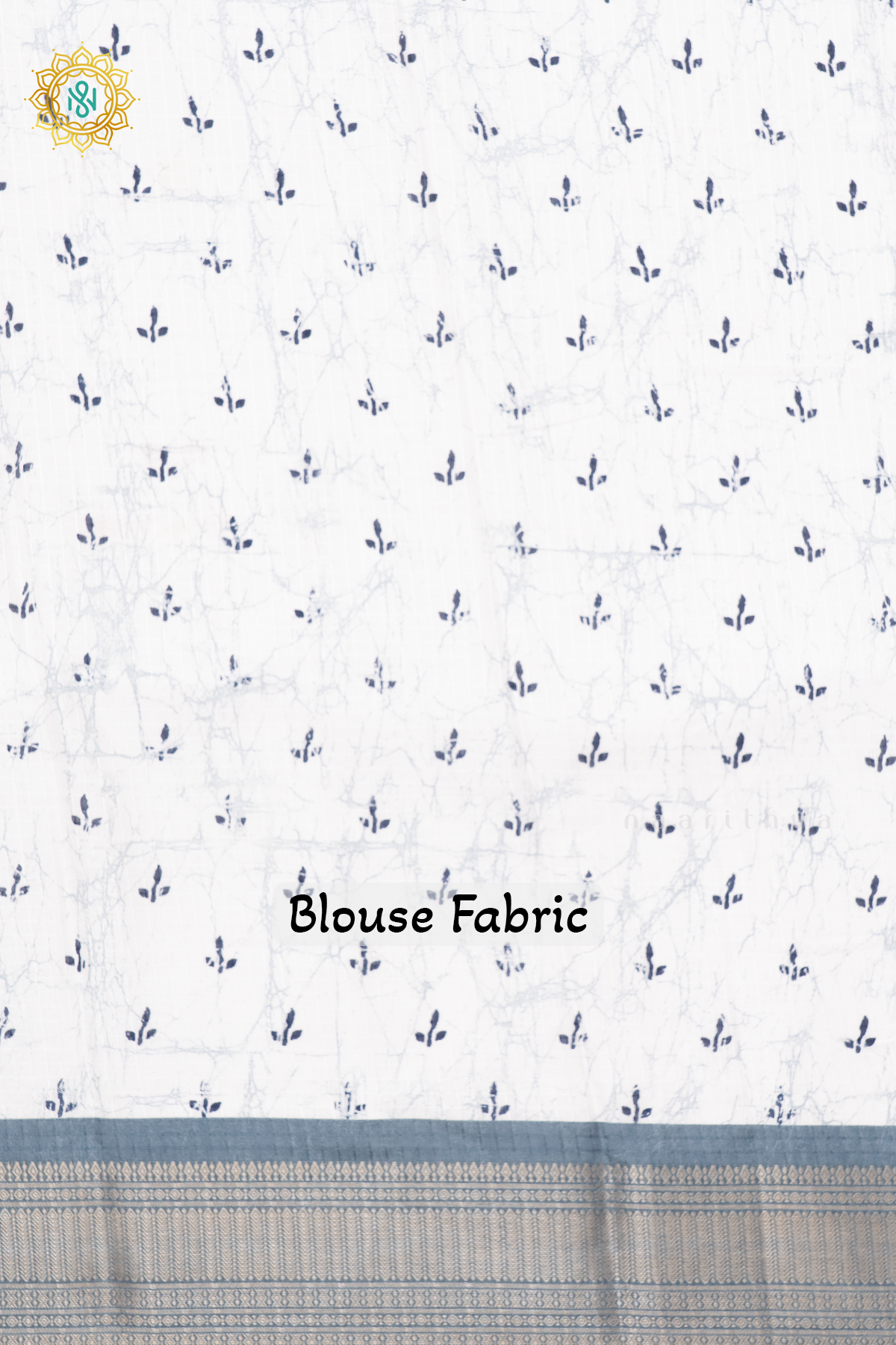 WHITE WITH GREY - DOLA SILK