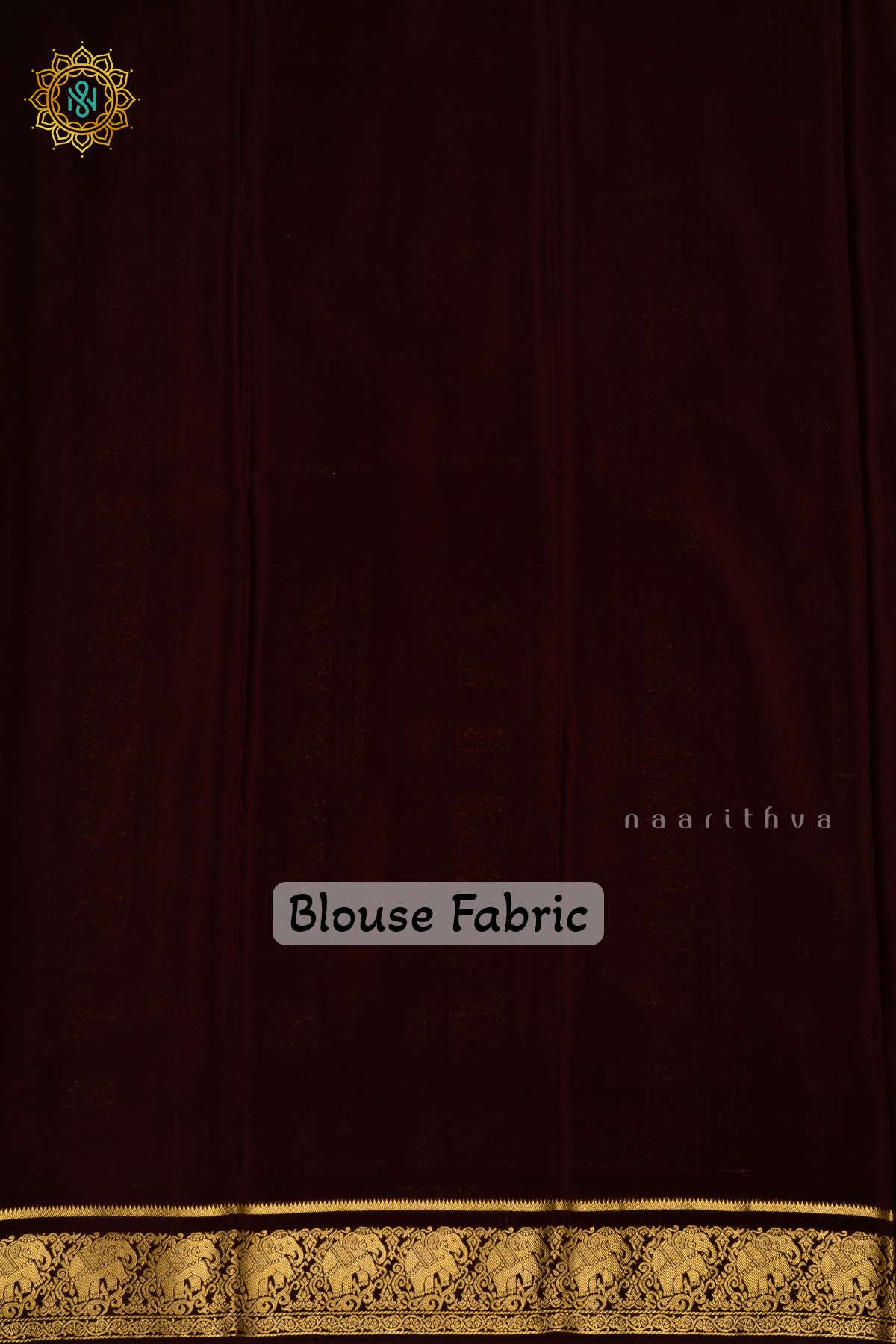 Chocolate Brown Pure Mysore Crepe Silk Saree with Zari Buttas On The Body and Zari Border
