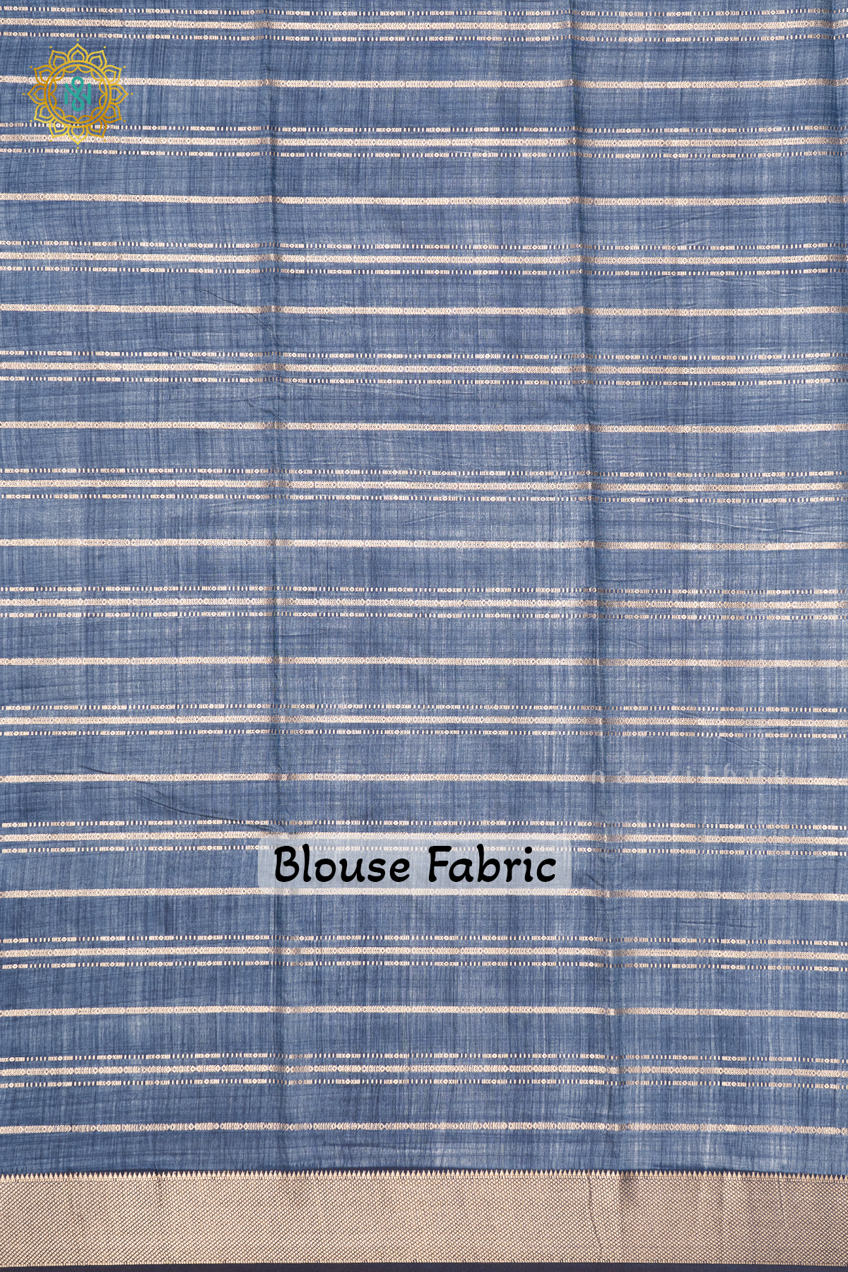 BEIGE WITH NAVY BLUE - BUTTER CREPE