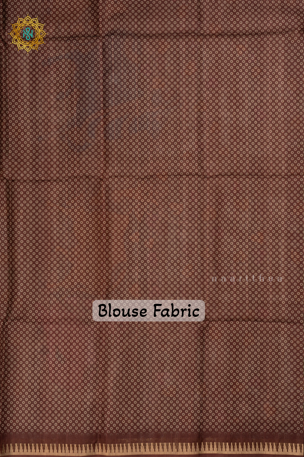 Dark Brown Semi Tussar Silk Saree With Kalamkari Prints allover the body,Pallu and Zari Border