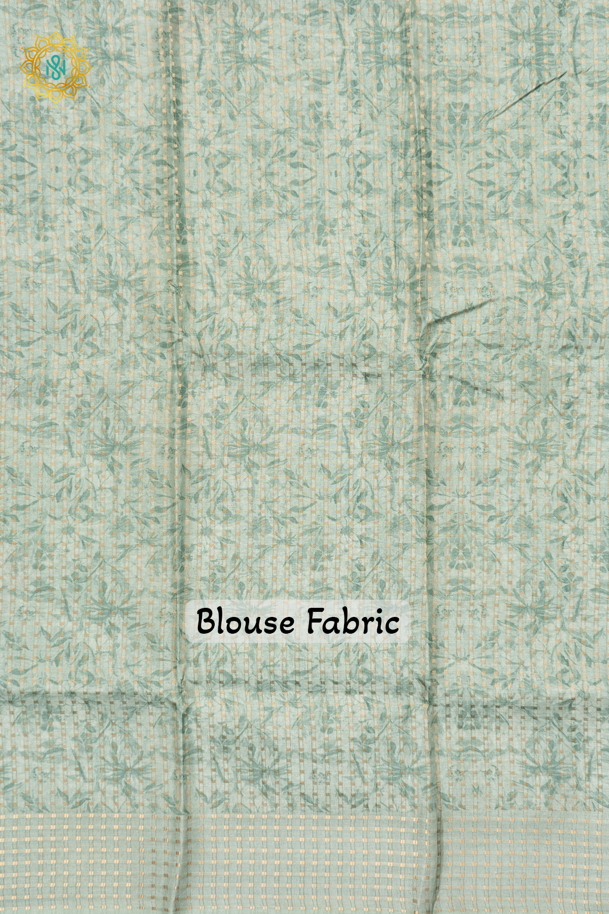 OFF WHITE WITH PISTA GREEN - SEMI TUSSAR