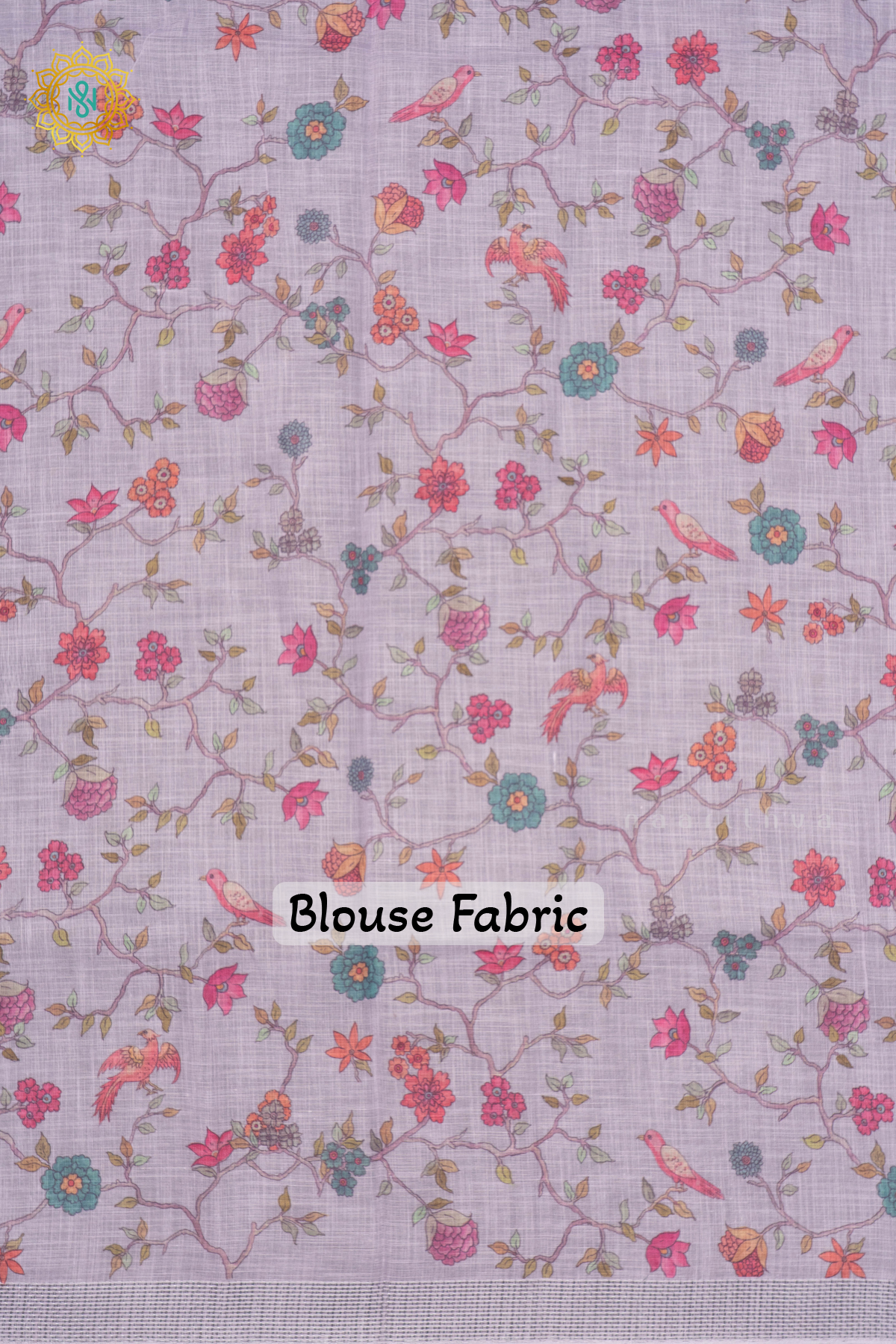 OFF WHITE WITH LAVENDER - LINEN BY COTTON