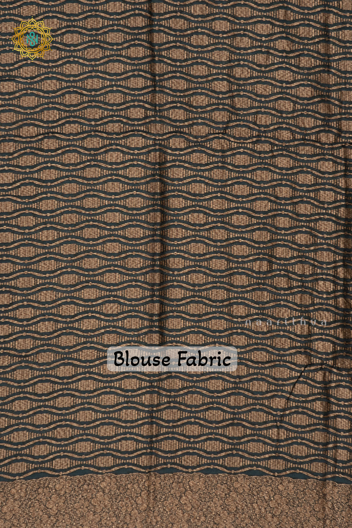 BOTTLE GREEN - SEMI TUSSAR SILK