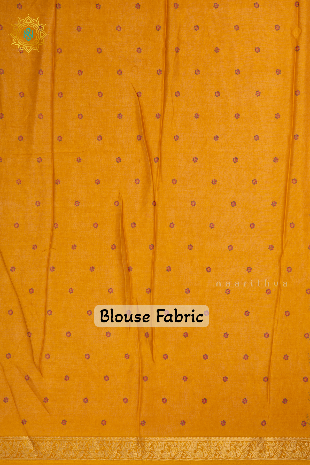 Yellow Semi Georgette Saree With Printed Body And Zari Border
