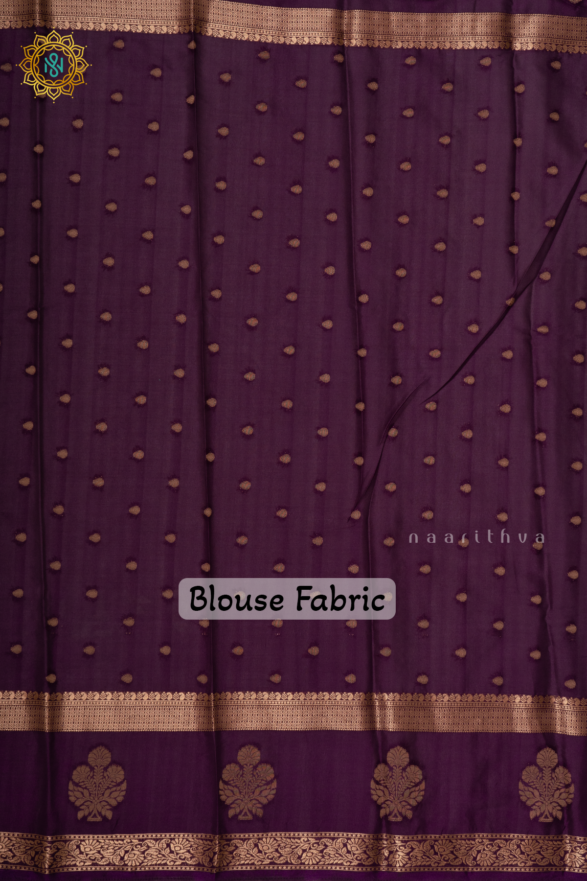 LEMON YELLOW WITH PURPLE - SEMI MYSORE CREPE SILK