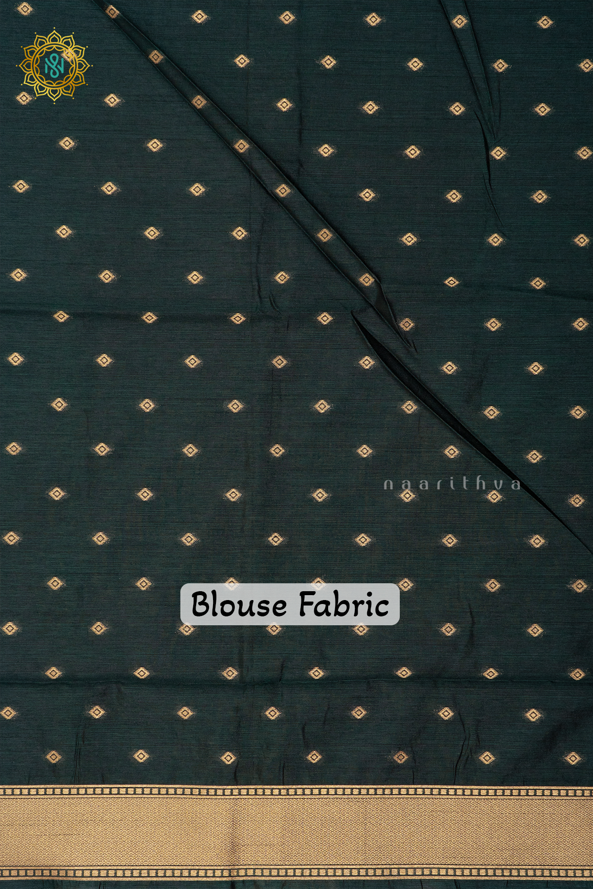 MAUVE WITH BOTTLE GREEN - SEMI RAW SILK