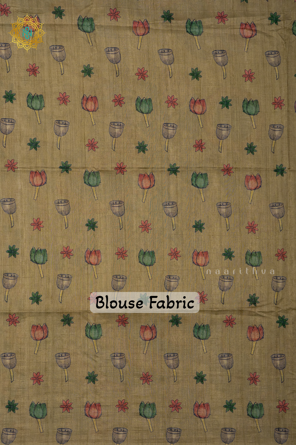 GREEN WITH LEMON YELLOW - SEMI GICHA TUSSAR