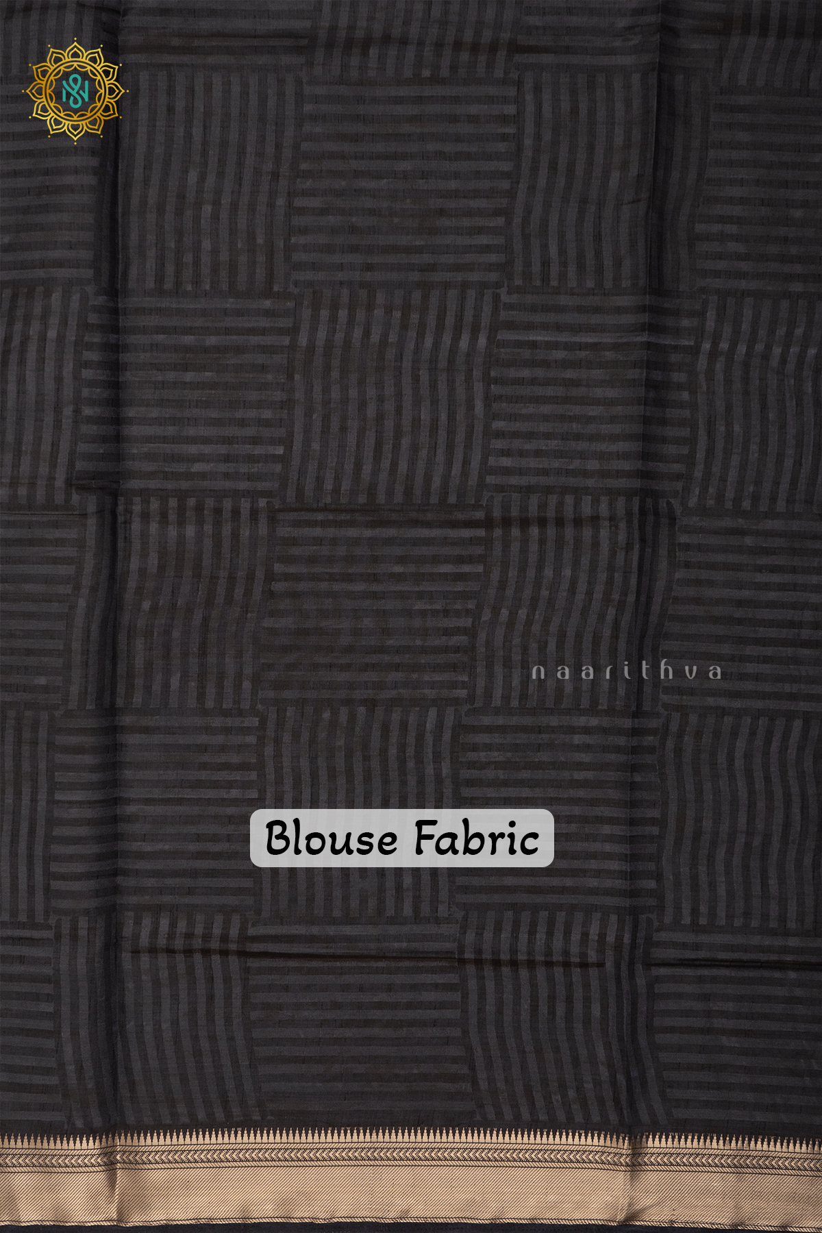 WHITE WITH BLACK - CHANDERI SILK COTTON