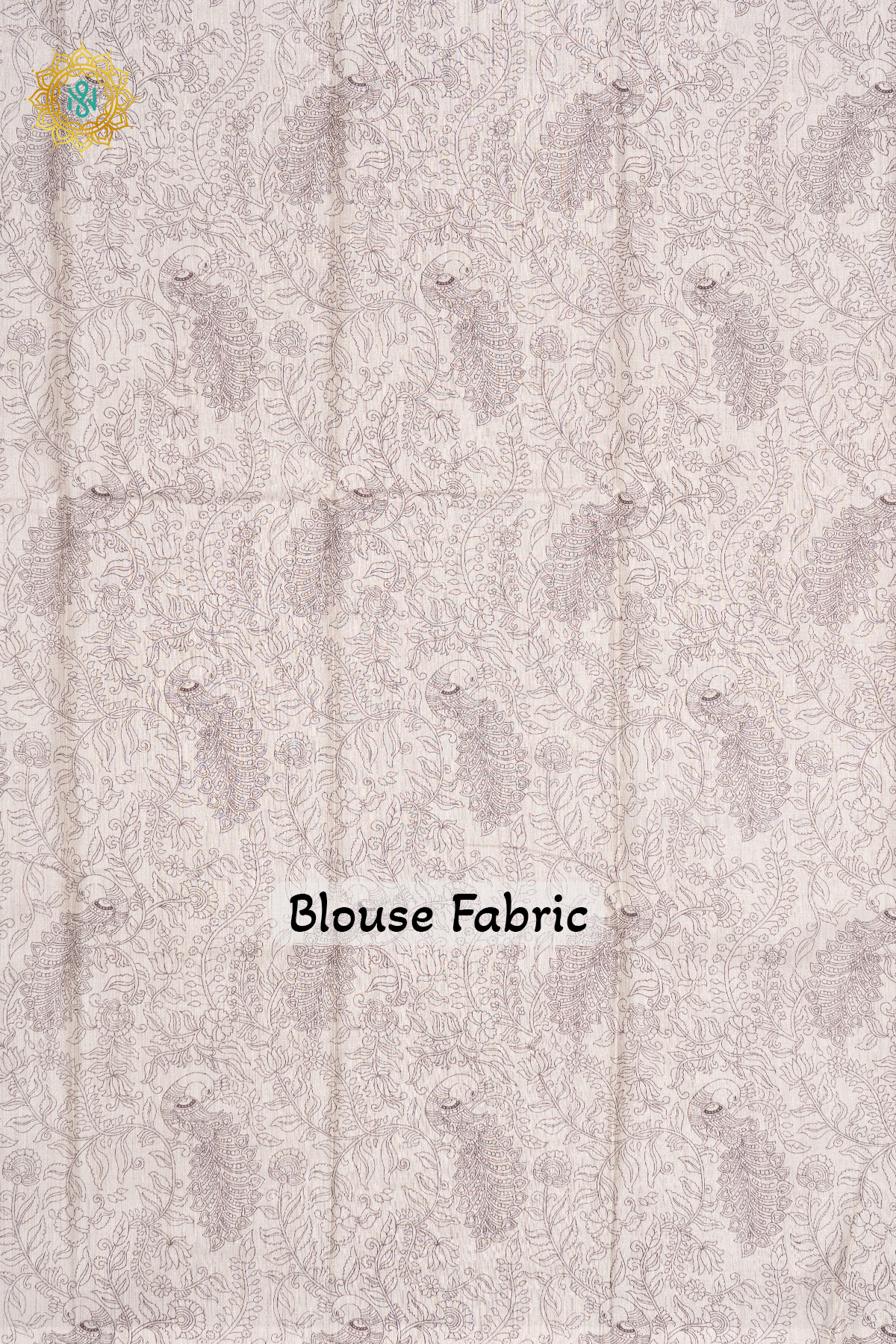 OFF WHITE WITH BROWN - SEMI TUSSAR