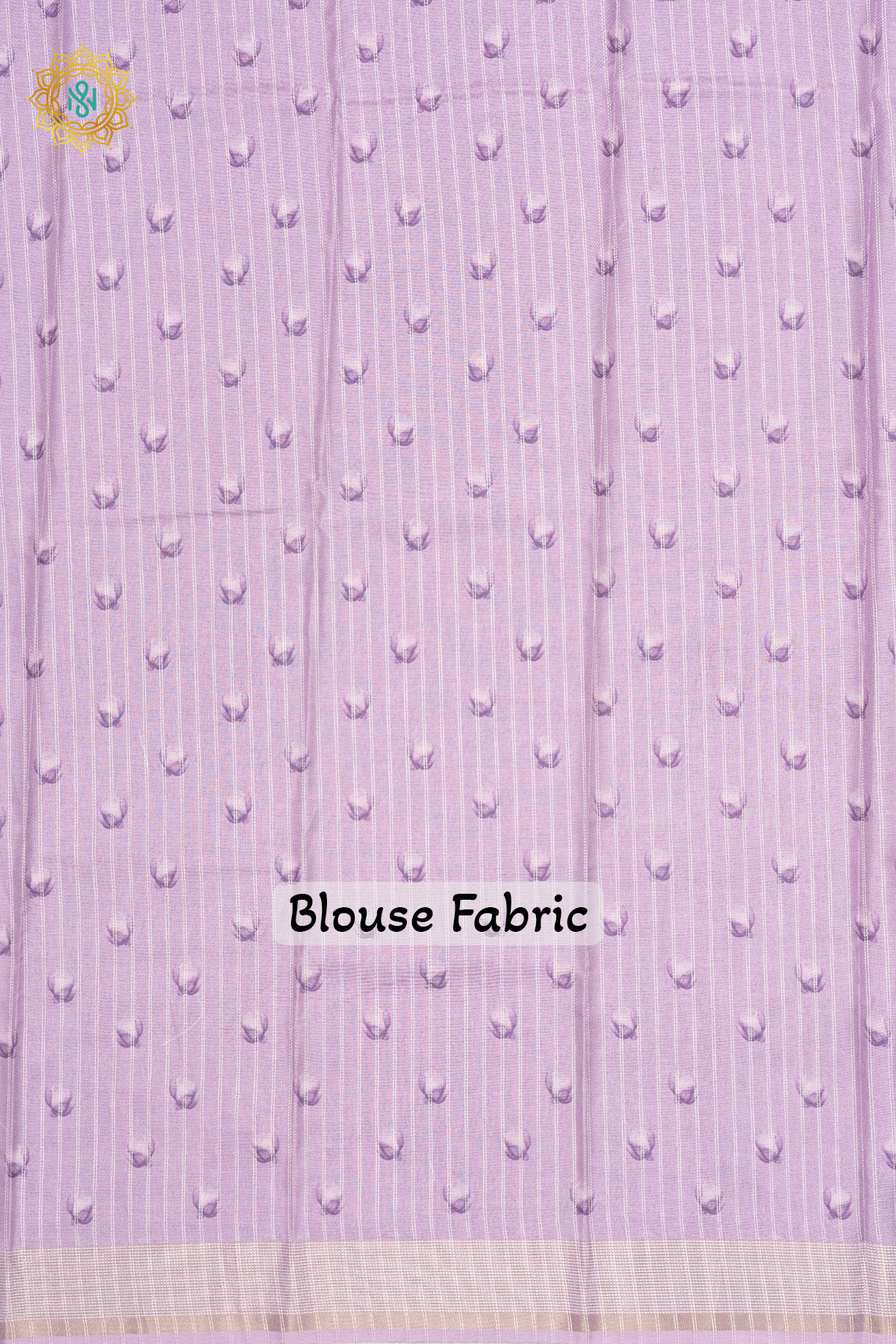 OFF WHITE WITH LAVENDER - SEMI TUSSAR