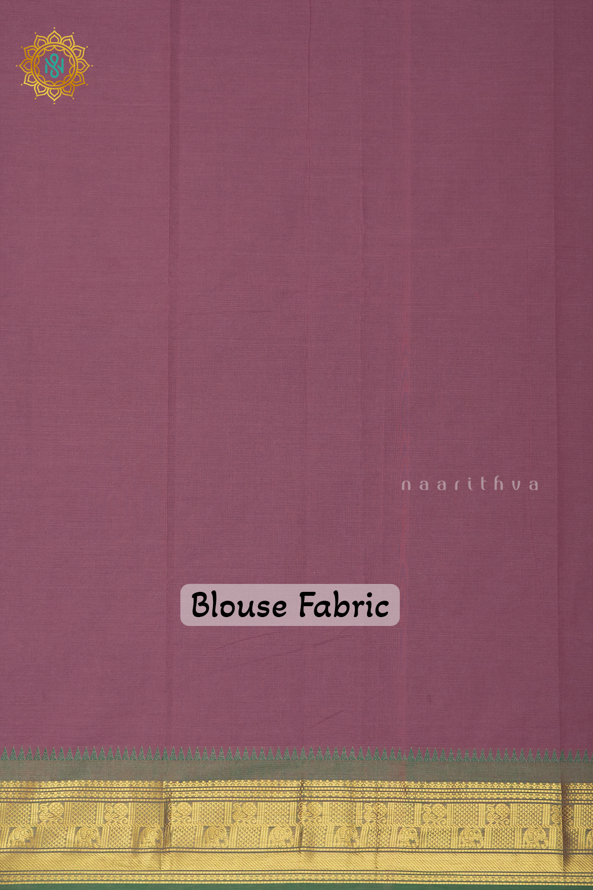 LIGHT PINK WITH GREEN & PURPLE - CHETTINAD COTTON