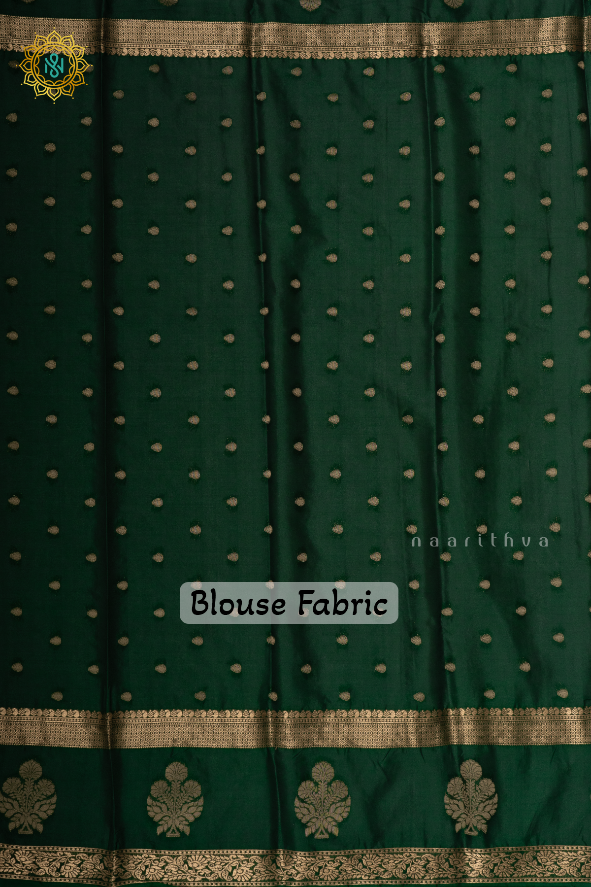 PINK WITH BOTTLE GREEN - SEMI MYSORE CREPE SILK