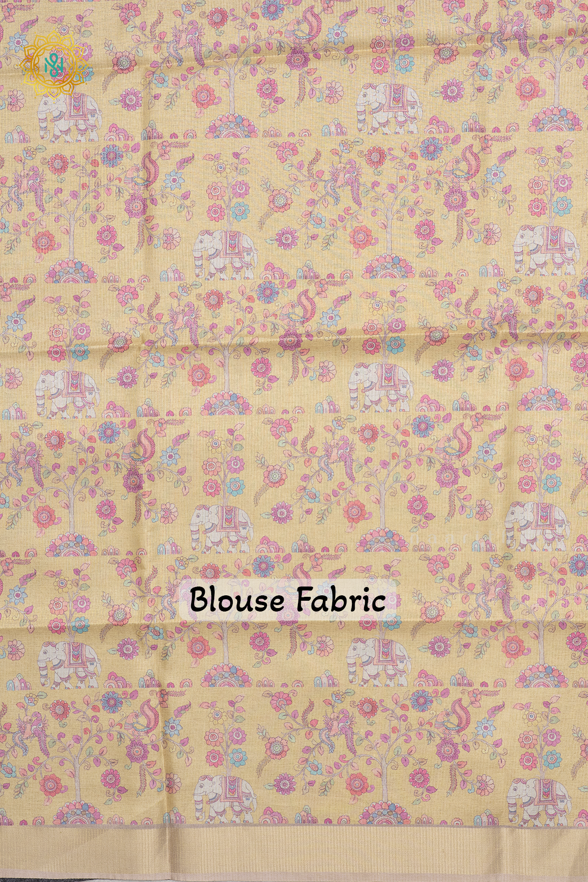 BEIGE WITH YELLOW - SEMI TUSSAR