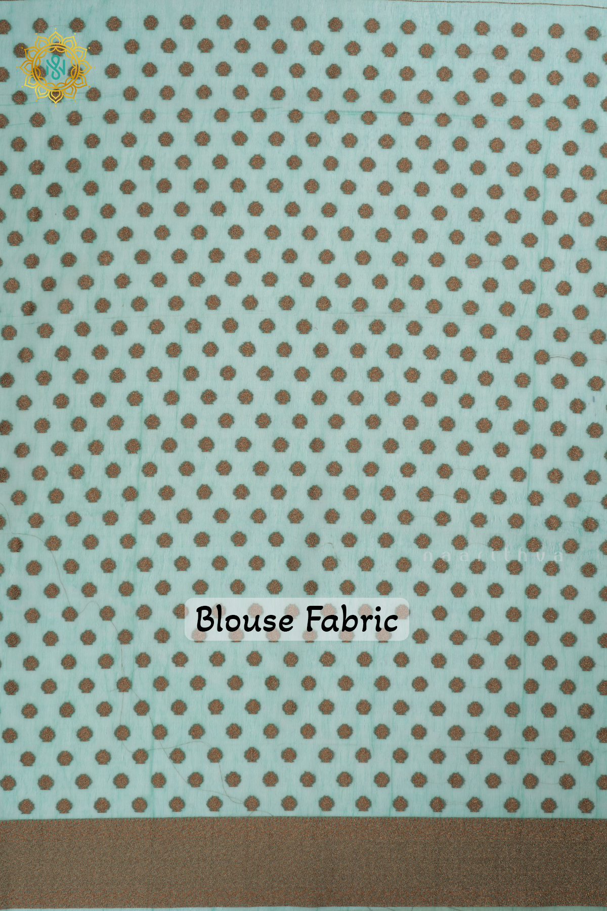 PEACOCK GREEN WITH SEA GREEN - SEMI CREPE GEORGETTE