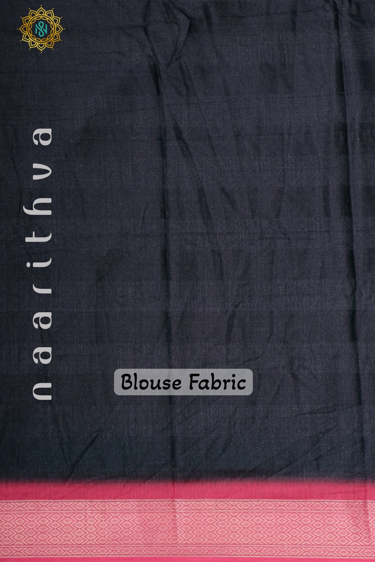 BLACK WITH RED - SEMI GEORGETTE