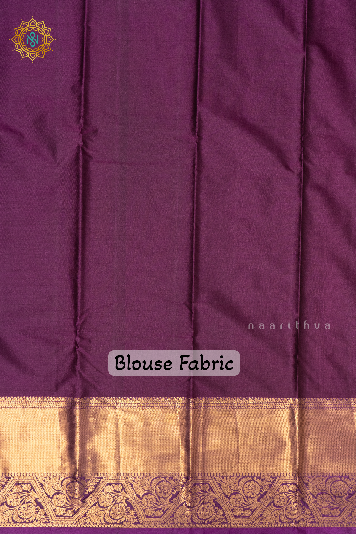 GREEN WITH PURPLE - SEMI KANCHI