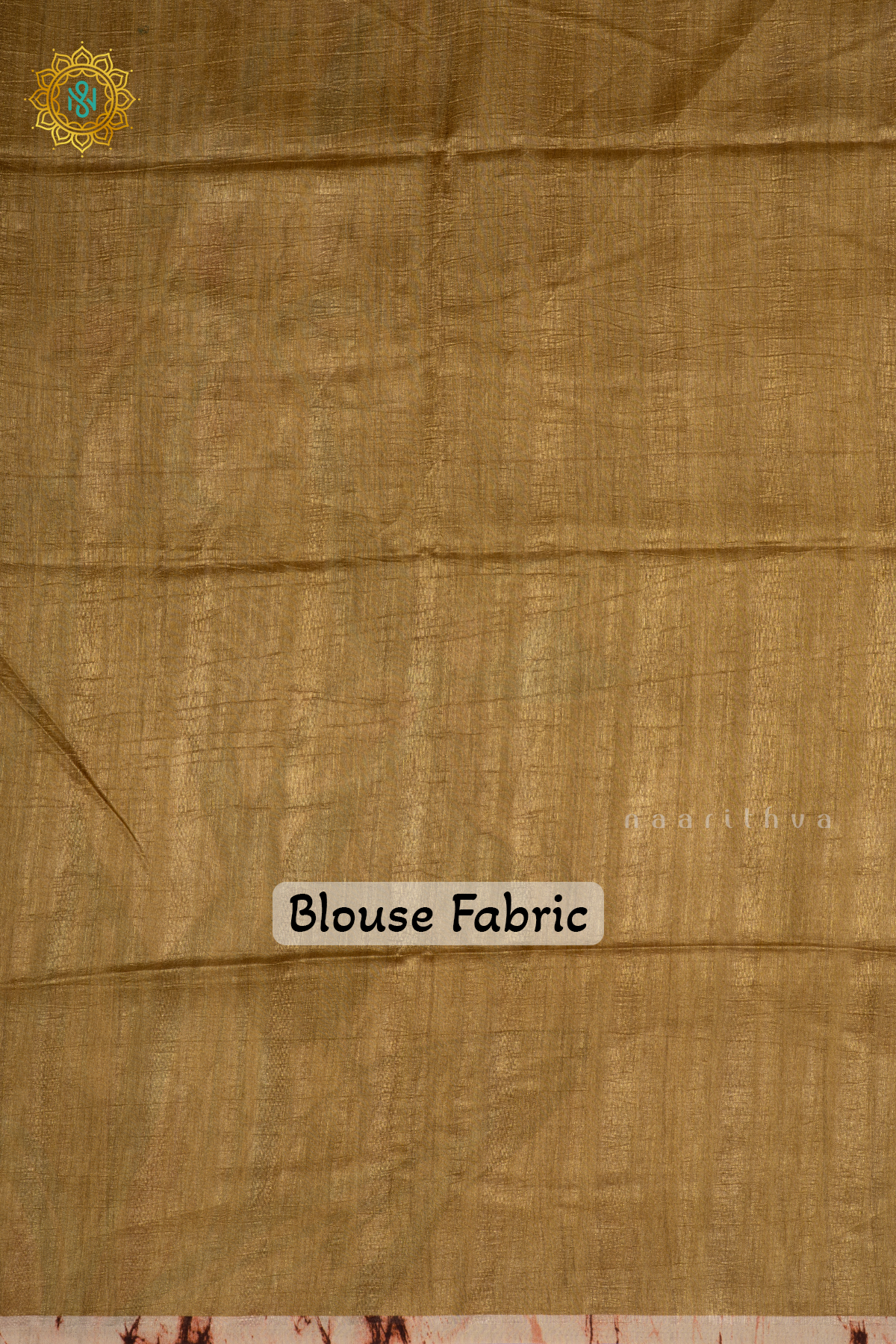 Light Biscuit - Semi Gicha Tussar Silk Saree with Allover Printed Body, Pallu and Blouse