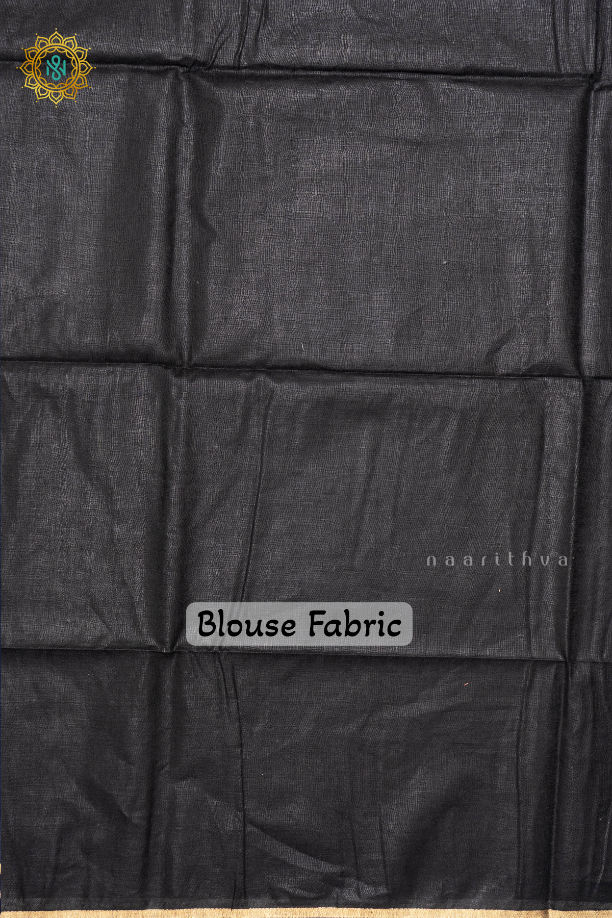 BLUE WITH BLACK - PURE LINEN