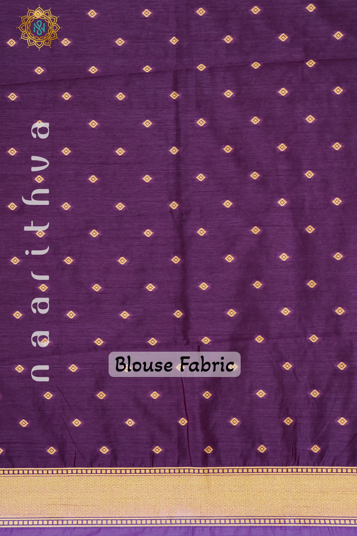 LAVENDER WITH PURPLE - RAW SILK