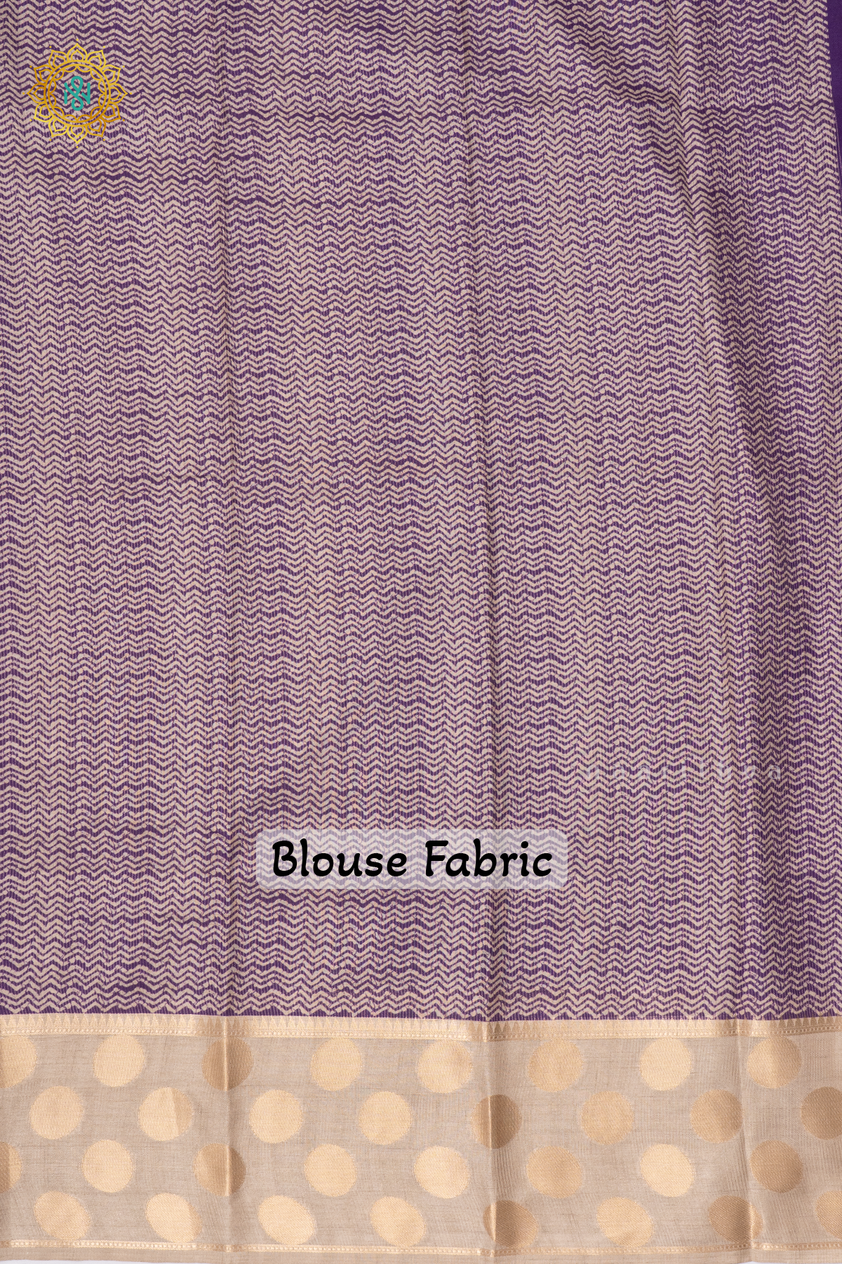 PURPLE WITH BEIGE - SEMI TUSSAR SILK