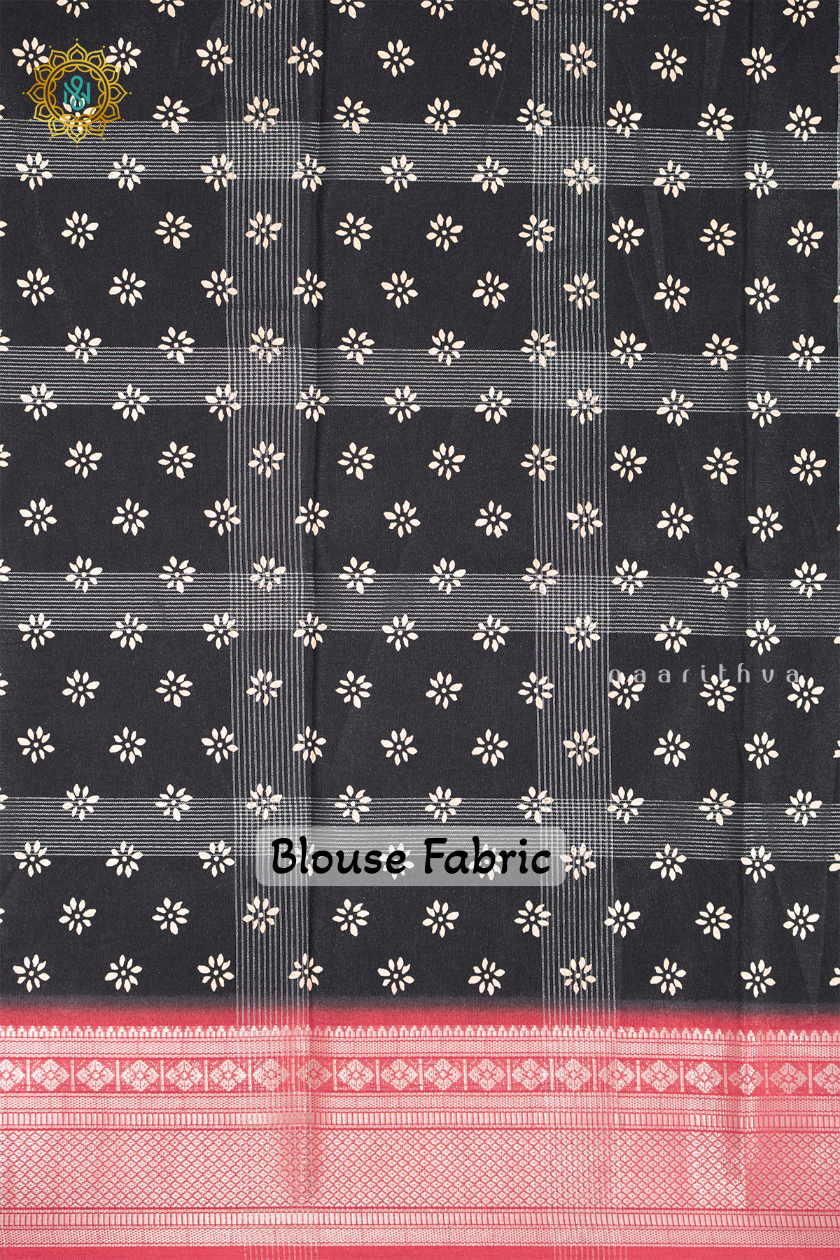 BLACK WITH RED - DOLA SILK